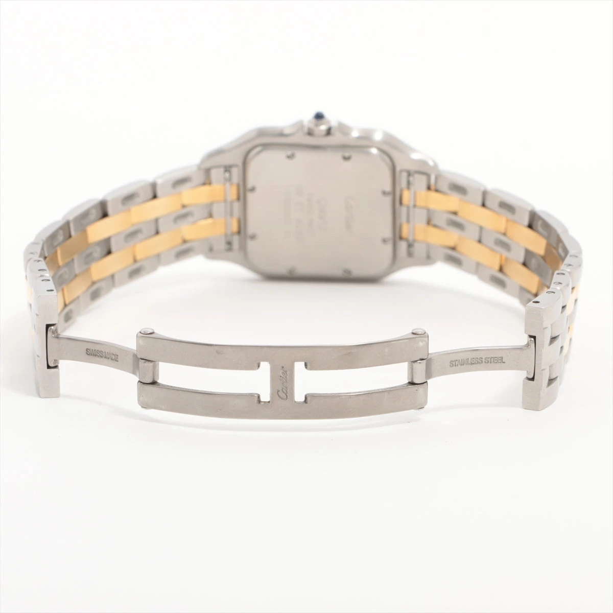 カルティエ パンテールMM W25028B6 SS×YG QZ アイボリー文字盤 あまり