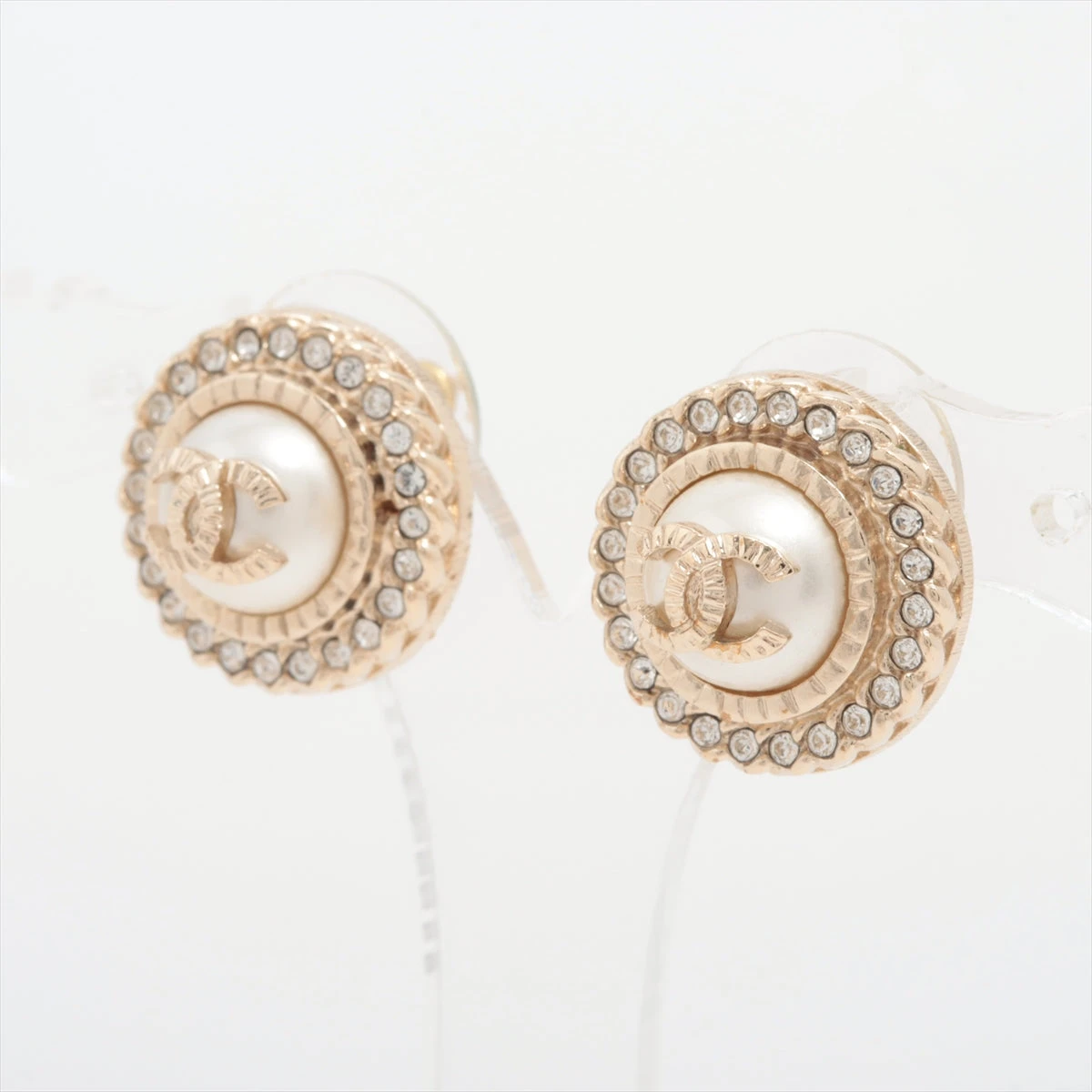 CHANEL シャネル ピアス 両耳 セット ココマーク パール ライトストーン CHANEL シャネル ピアス A86506 Y09902 レディース ココマーク