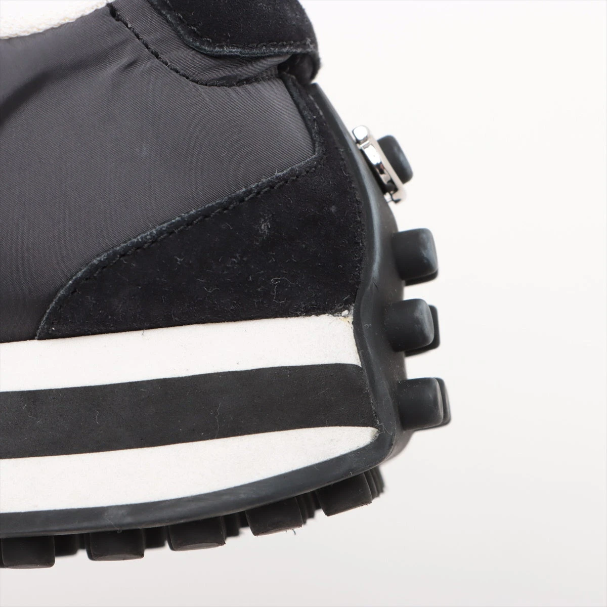 フェラガモ ガンチーニ スエード×ナイロン スニーカー 6 1/2 メンズ