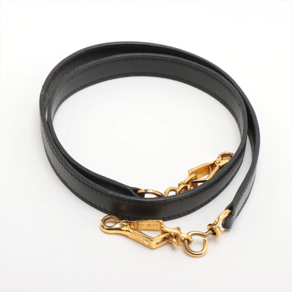 エルメス ケリー32 ボックスカーフ ブラック ゴールド金具 ○N