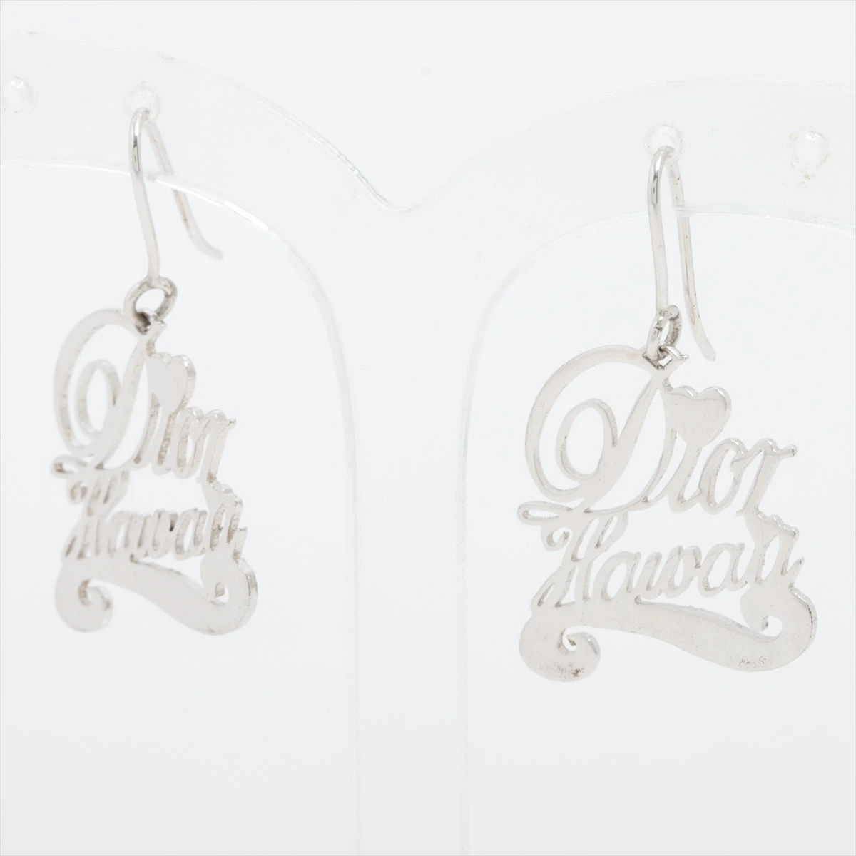 Dior ロゴピアス　片耳　シルバー Dior シルバー ロゴピアス 片耳用 （ディオール Diorロゴ ピアス