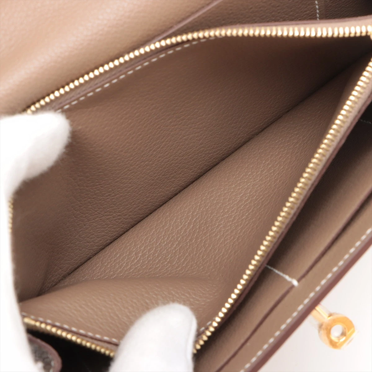 ケリー好き様へ♡本革ウォレット　エトゥープ エルメス ケリーウォレット トゥーゴー エバーカラー エトゥープ