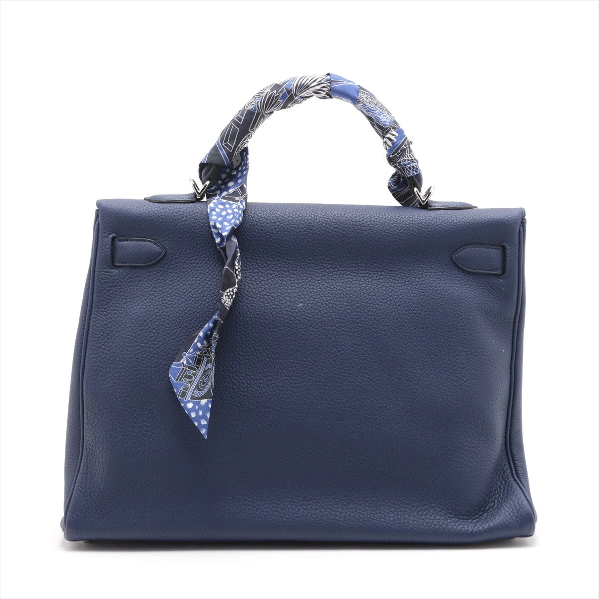 HERMES エルメス ケリードゥブルトゥール T4 ネイビー シルバー金具 HERMES エルメス ケリードゥブルトゥール T4 ネイビー シルバー