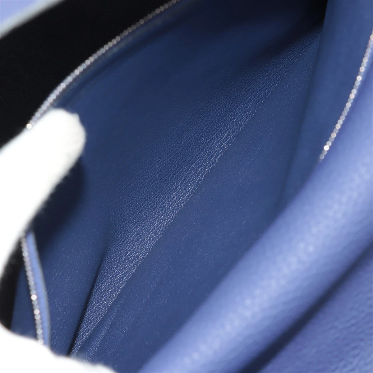エルメス ケリーコンパクト ディープブルー/シルバー金具 エルメス HERMES タイニーケリー □O刻 ブルーエレクトリック