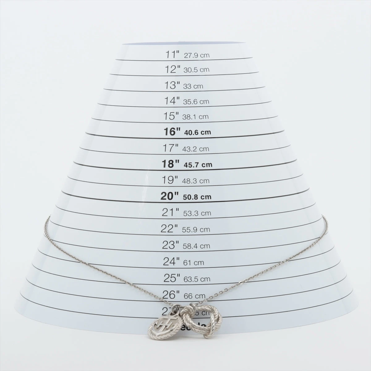 エルメス ネックレス GP シルバー コルダージュ ロープ A2444070