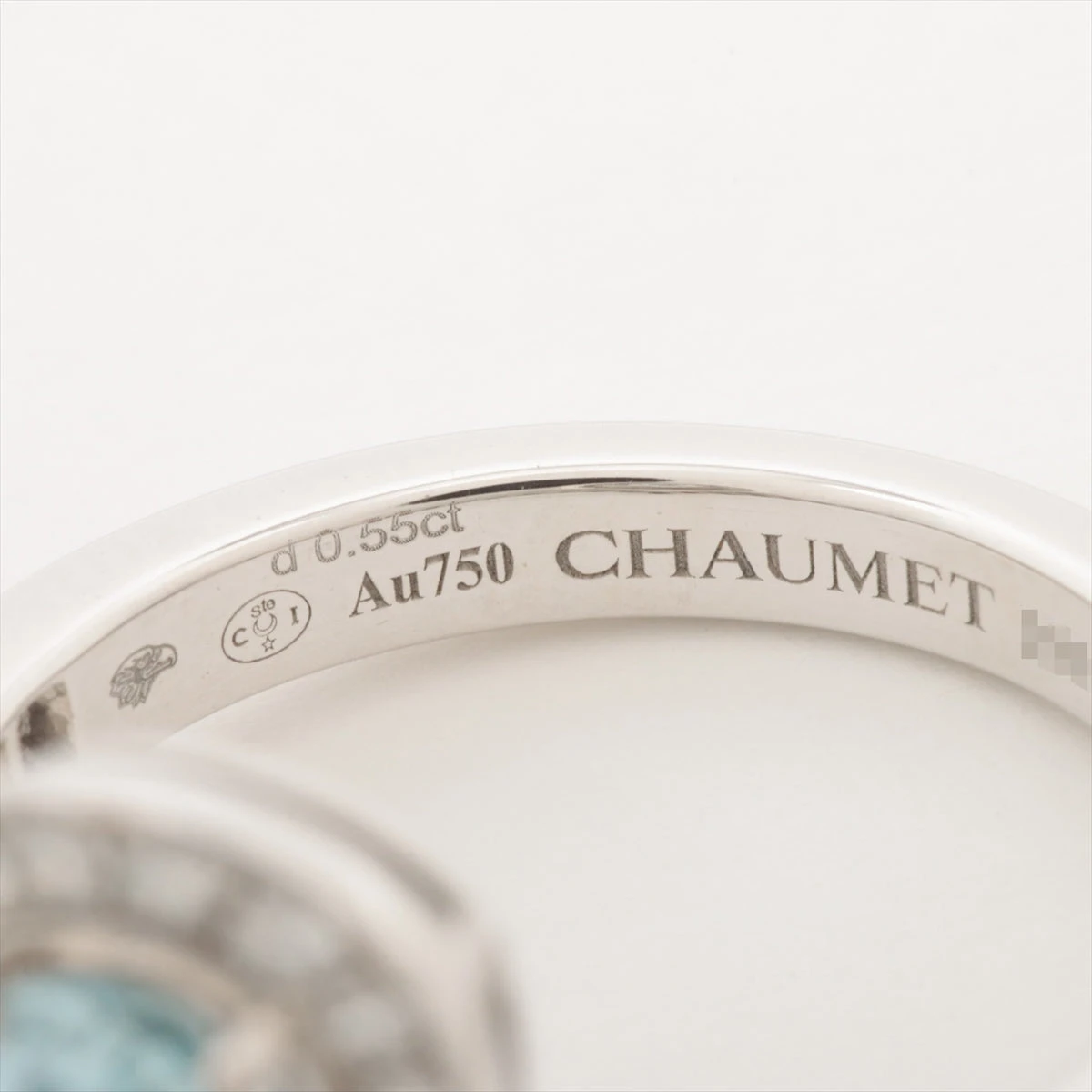 ショーメ 美品　アクアマリン ジョゼフィーヌ リング 52 CHAUMET 12 Joséphine Ronde d'Aigrettes リング ホワイトゴールド - 084961