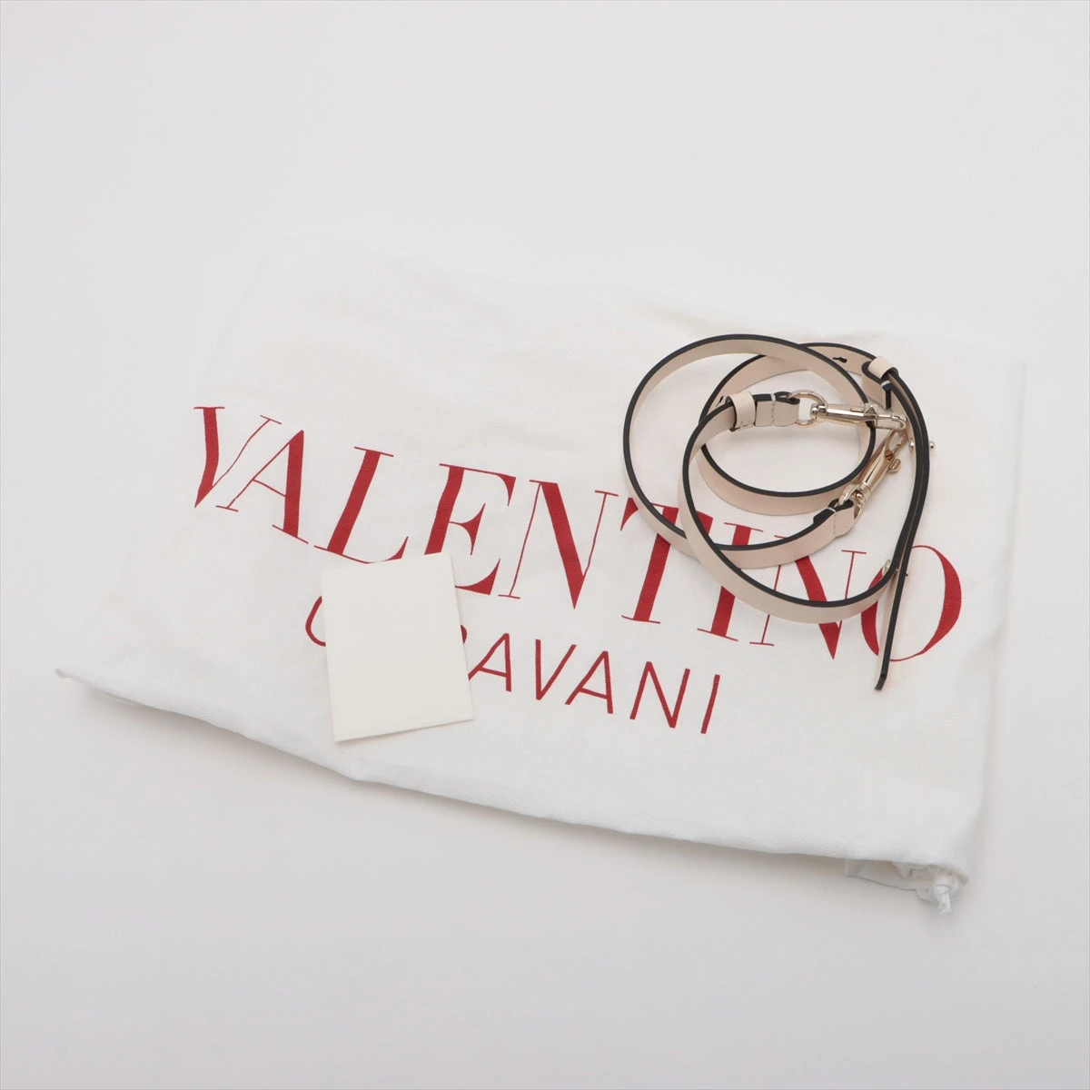 ヴァレンティノ Vロゴ レザー 2WAYトートバッグ アイボリー A2468134