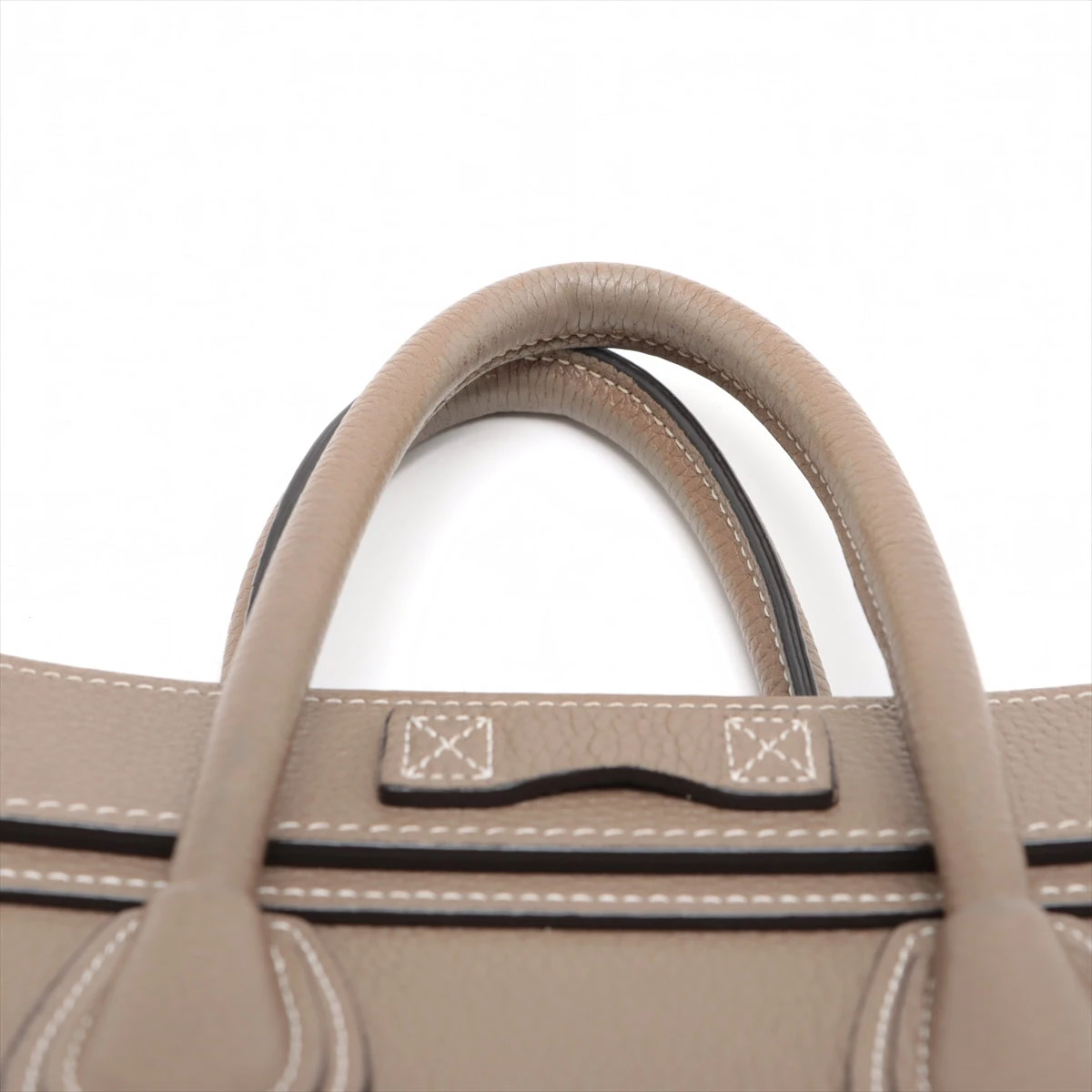 人気モデル✨セリーヌ　ラゲージ　ナノショッパー　2way グレージュ CELINE セリーヌ ラゲージ ナノショッパー グレー レザー