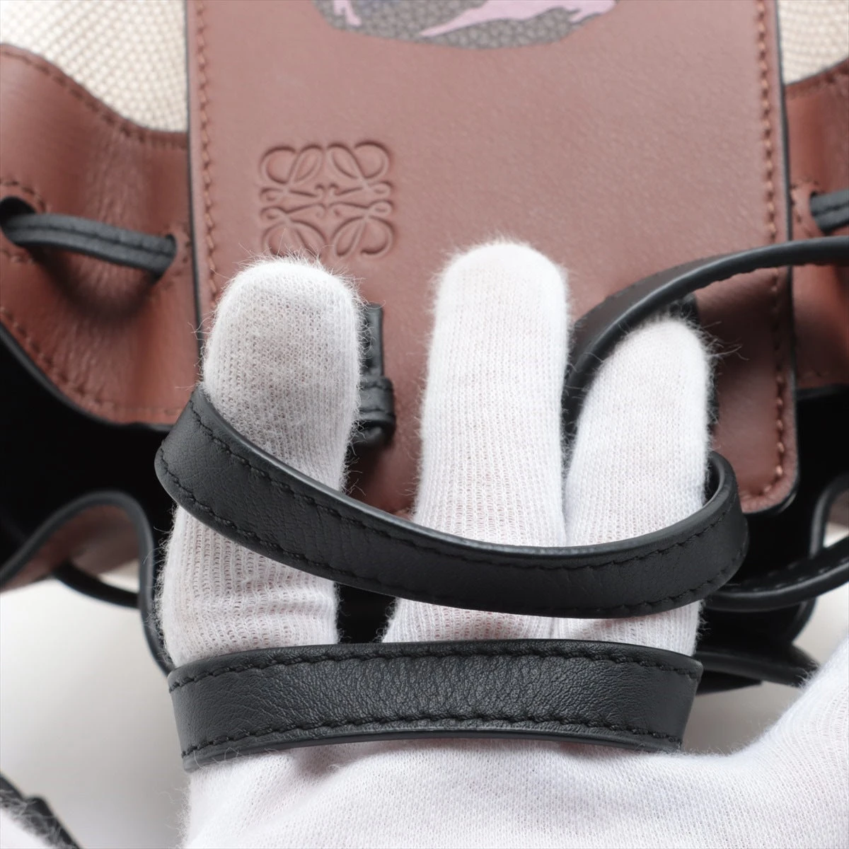 ロエベ×スタジオジブリ ハンモック ドローストリングミニ レザー 2WAY