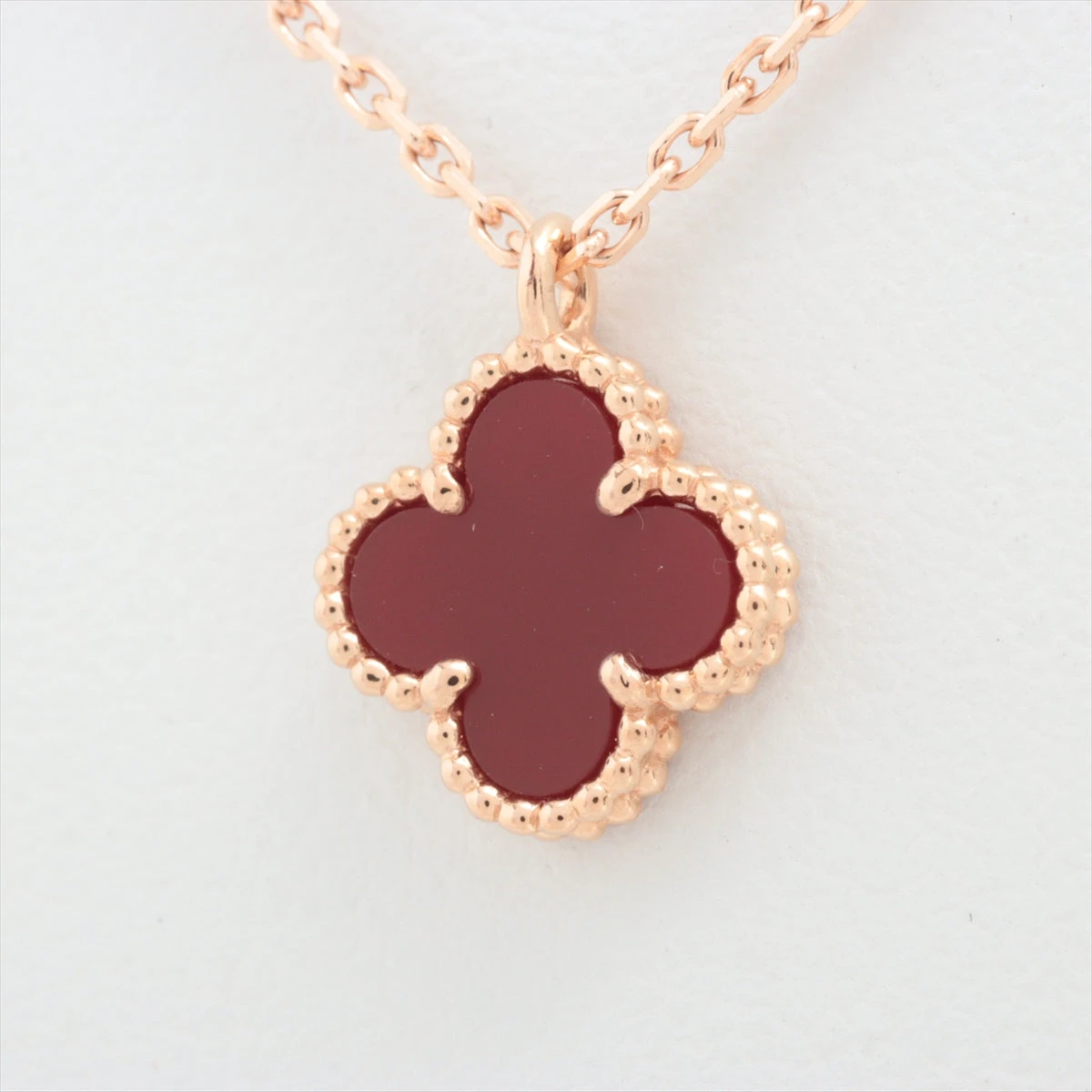 ヴァンクリーフ＆アーペルスウィートアルハンブラ カーネリアンネックレス Van Cleef & Arpels/ヴァンクリーフ＆アーペル】 カーネリアン