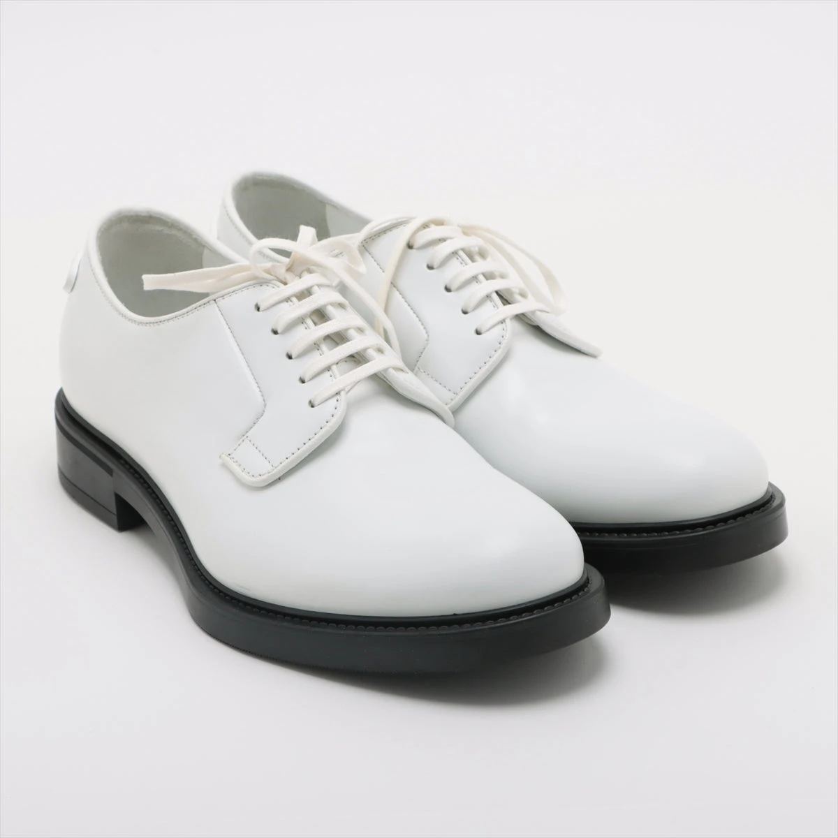 プラダ レザー レザーシューズ 5 1/2 メンズ ホワイト 2EG394