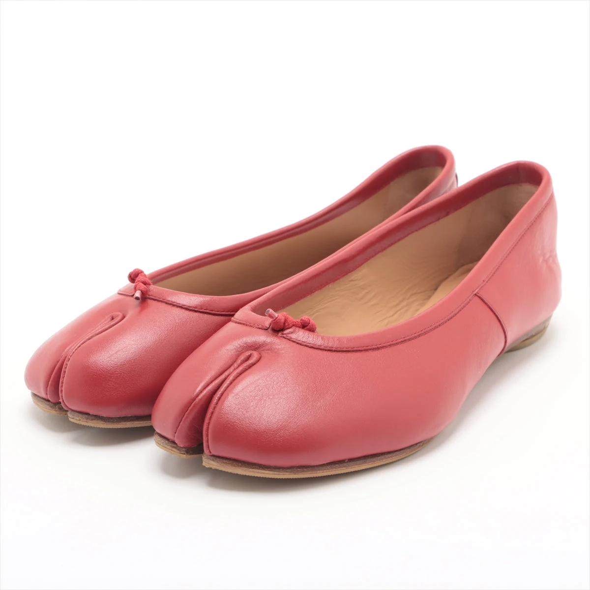 メゾンマルジェラ TABI 18SS レザー フラットパンプス 35