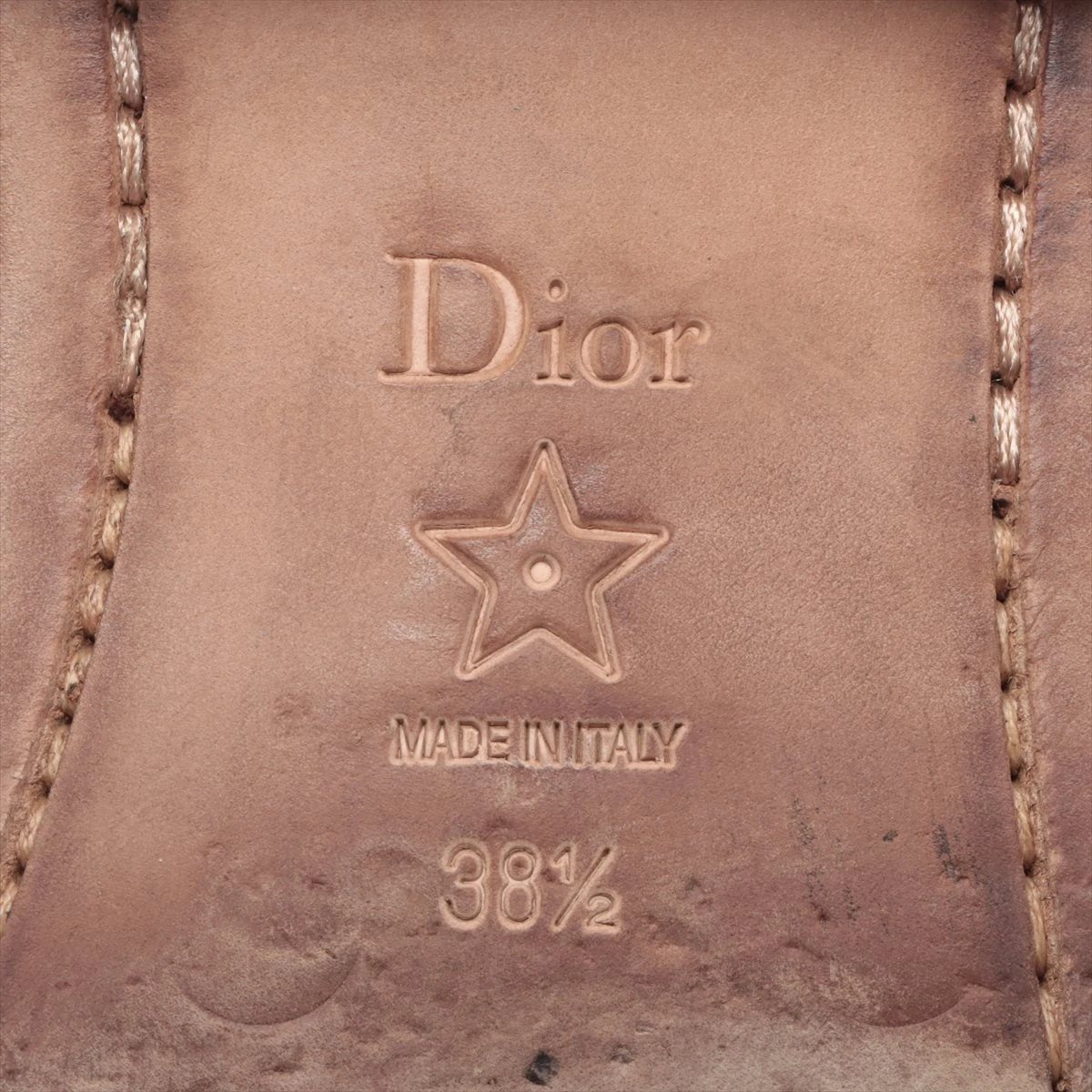 Diorクリスチャンディオール パテントレザー ローファー 約24㎝　オレンジ クリスチャン ディオール(CHRISTIAN DIOR)|DIOR CODE ローファー