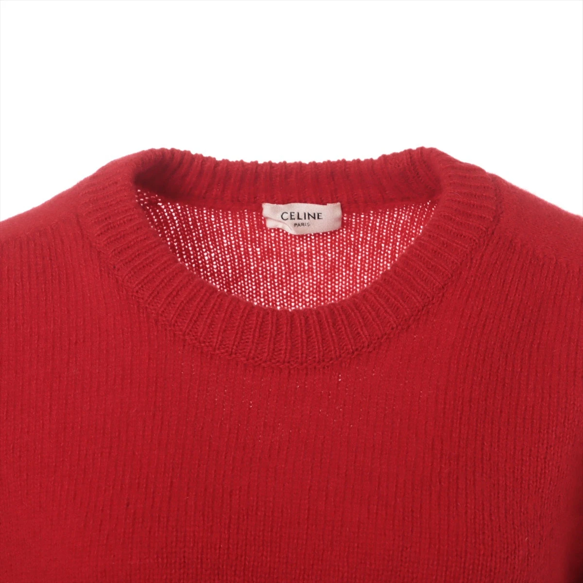 セリーヌ エディ期 ウール ニット XS レッド 2A515350D A2177805｜中古  