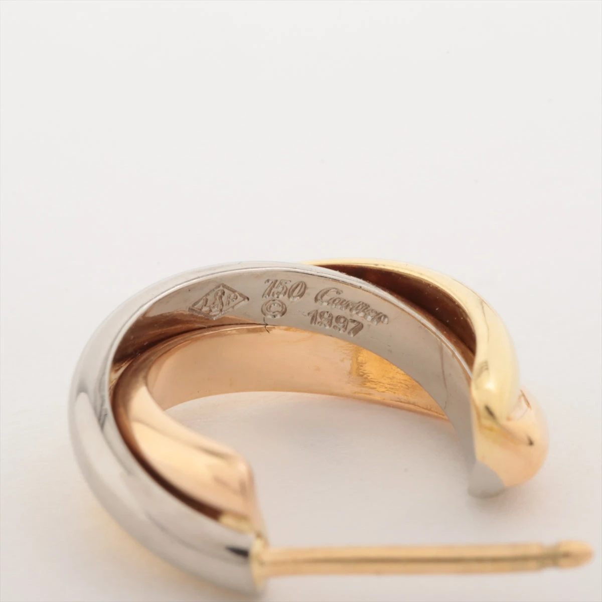 Cartier カルティエ トリニティ ミニ ピアス 試着のみ】Cartier