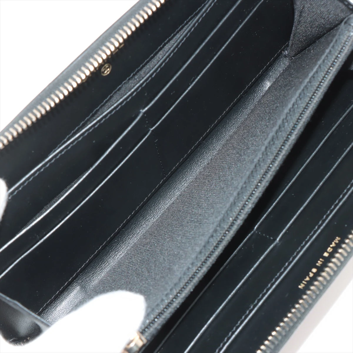 シャネル CCフィリグリー キャビアスキン 財布 ベージュ