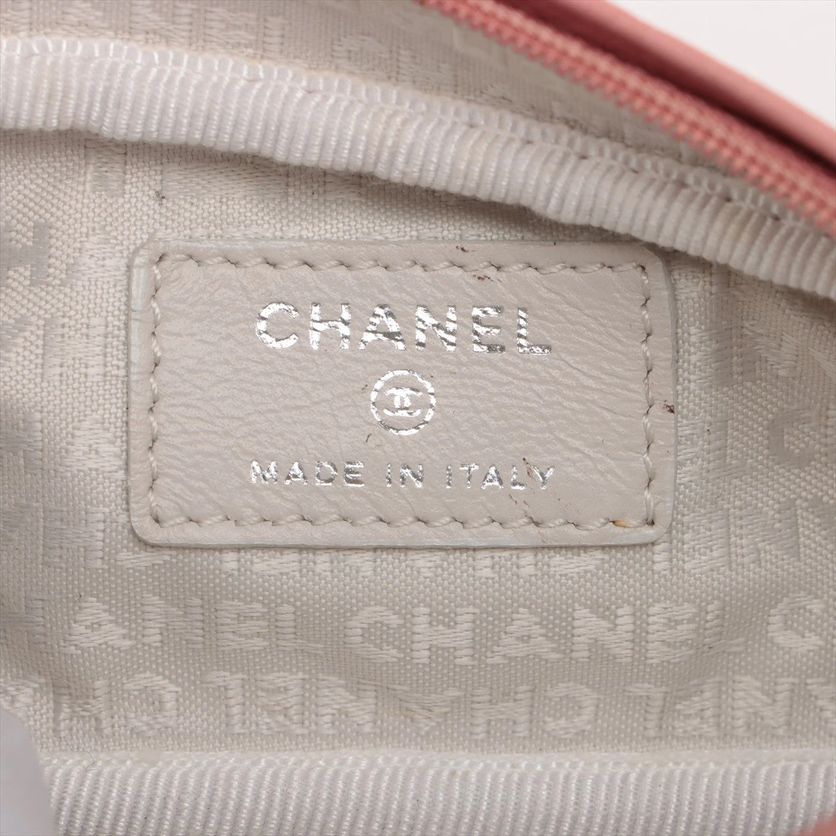 CHANELココマーク ピンクレザーメガネケースペンケース CHANELココマーク ピンクレザーメガネケースペンケース