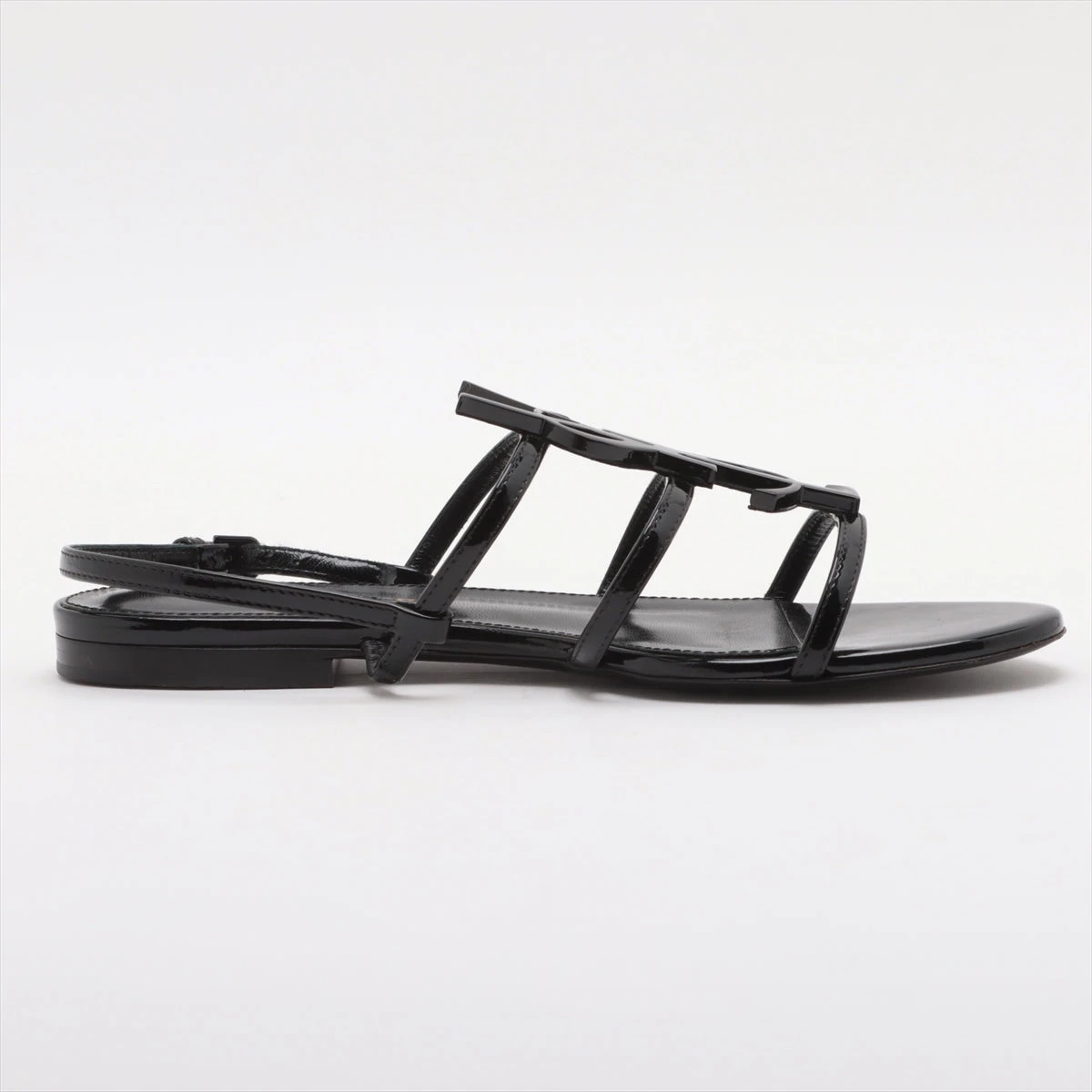 新品未使用 パテントレザー サンダル パテント レザースタッズサンダル - ブラウン | CHARLES & KEITH