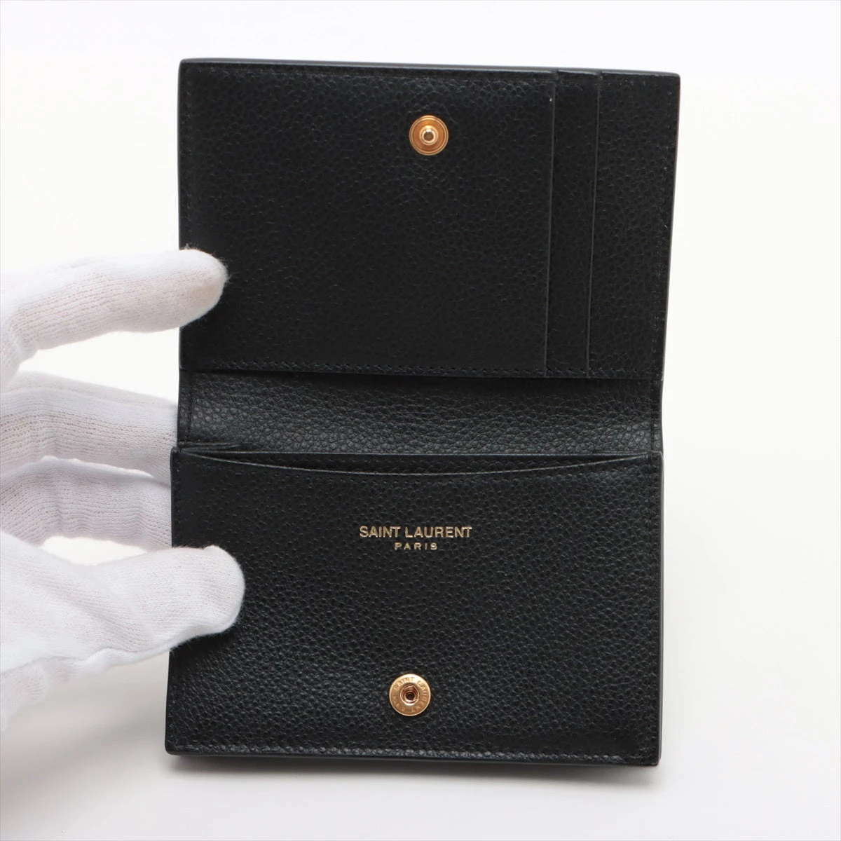 サンローランパリ YSLライン 613536 レザー カードケース