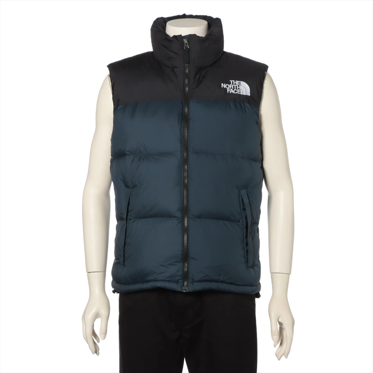 THE NORTH FACE ヌプシ　ダウンベスト　ネイビー　ND91633 ノースフェイス ナイロン ダウンベスト L メンズ ブラック