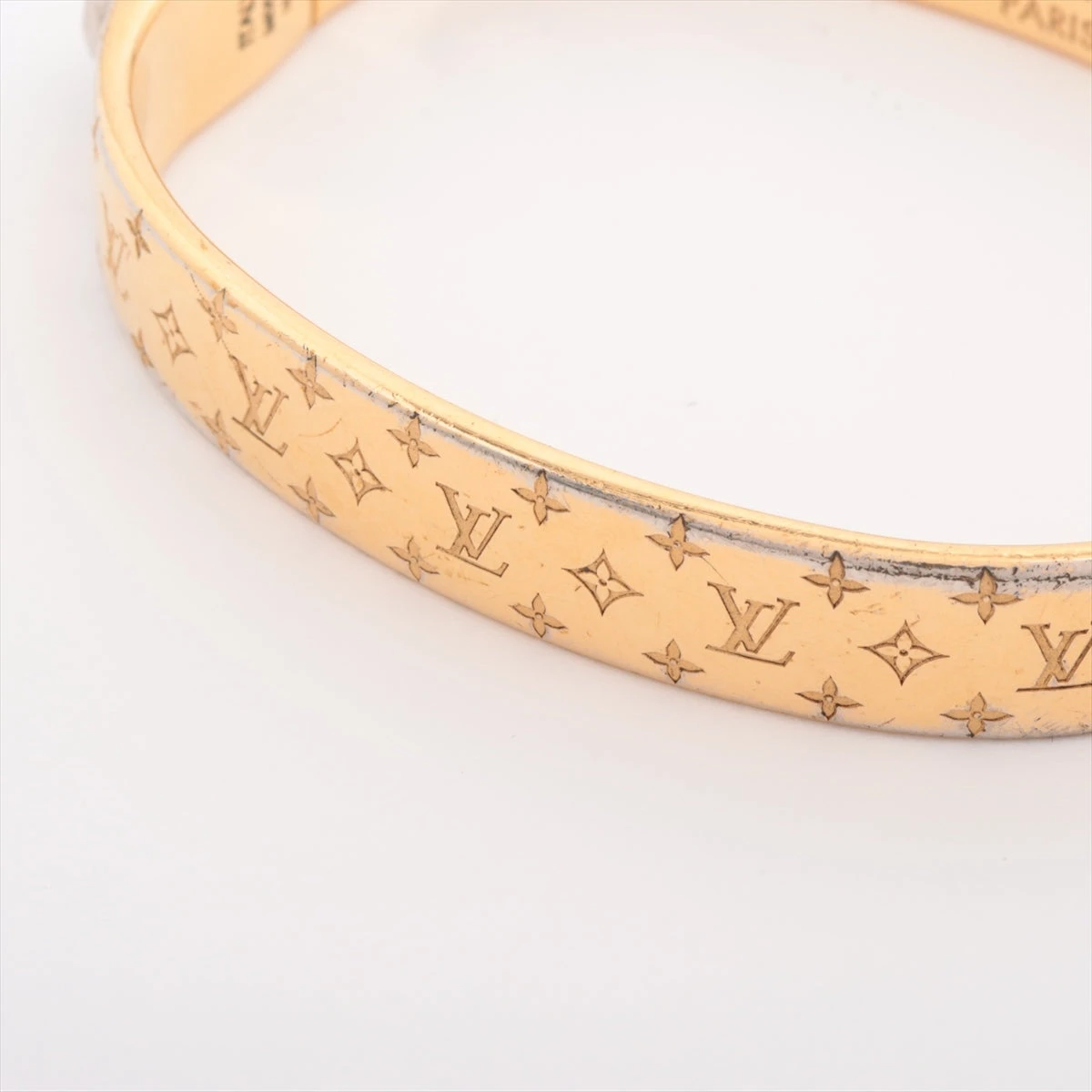 美品 ルイヴィトン GP カフ ナノグラム バングル ゴールド S 楽天市場】LOUIS VUITTON ルイ ヴィトン カフ ナノグラム