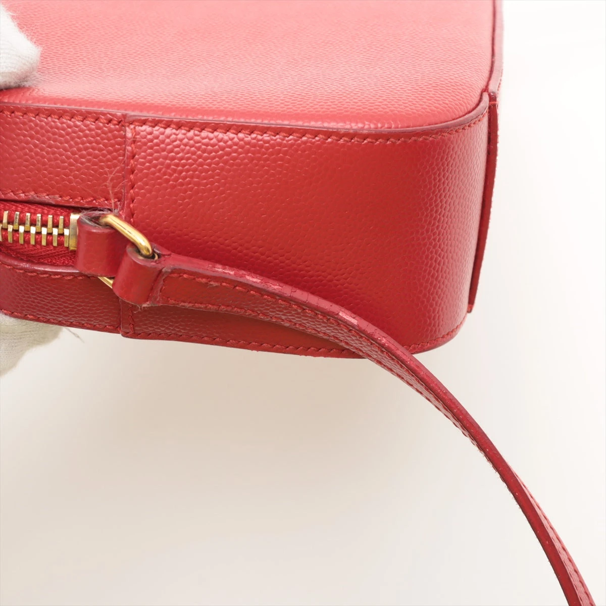 イヴ サンローラン リボン サテン ショルダーバッグ ポシェット レッド レッド（赤）系 Saint Laurent(サンローラン) ショルダーバッグ