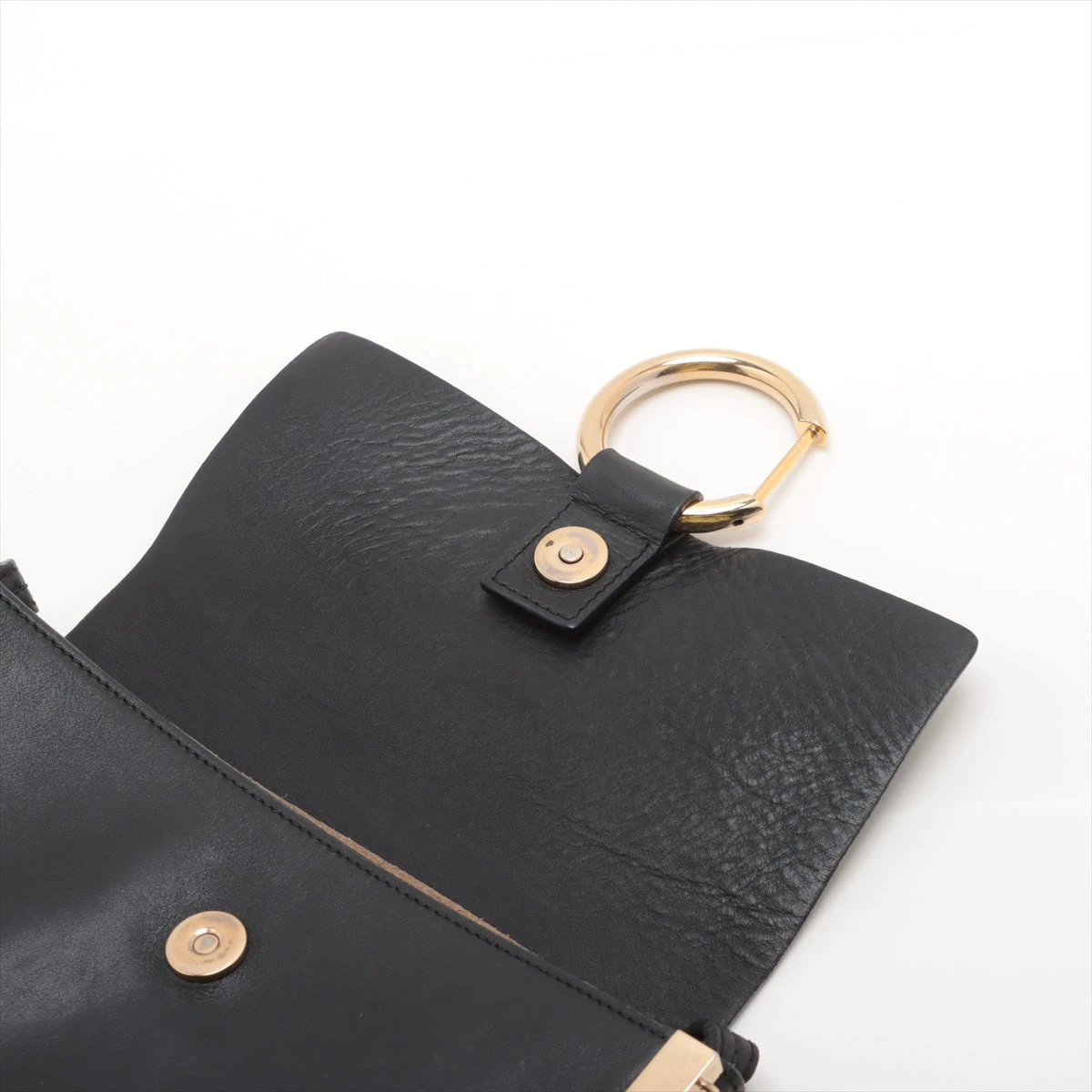 クロエ フェイ スエードレザー ショルダーバッグ ブラック