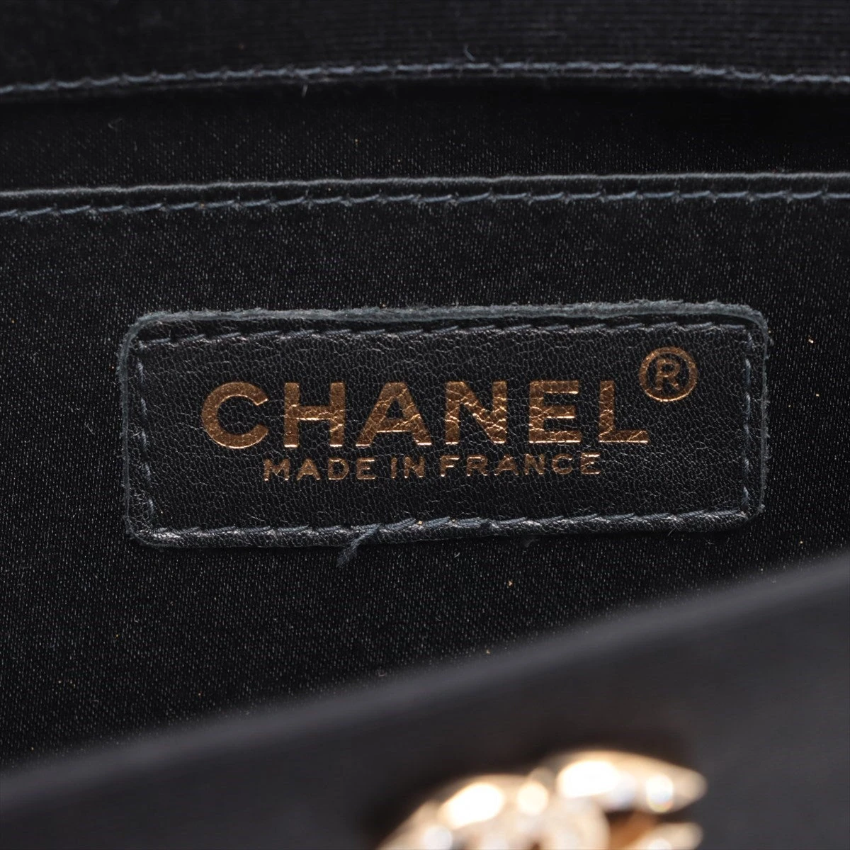 シャネル CHANEL サテン　ココマーク CCロゴ ブラック 黒 シャネル CHANEL ココマーク2WAYチェーンショルダー A93464
