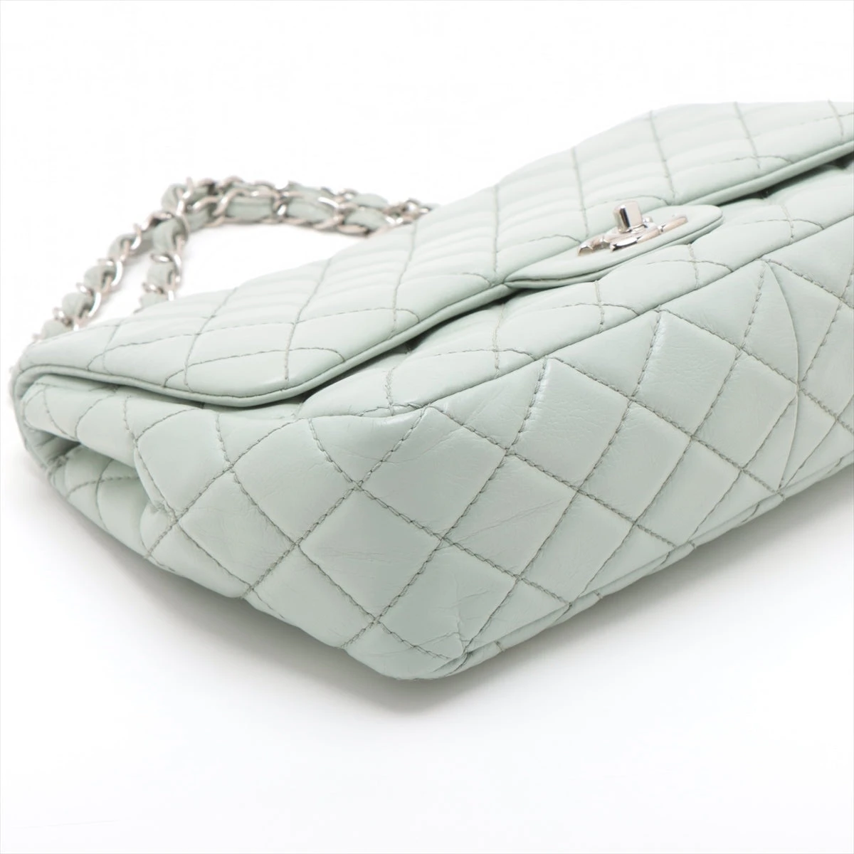 シャネル デカマトラッセ30 ラージ キャビアスキン シングルフラップ