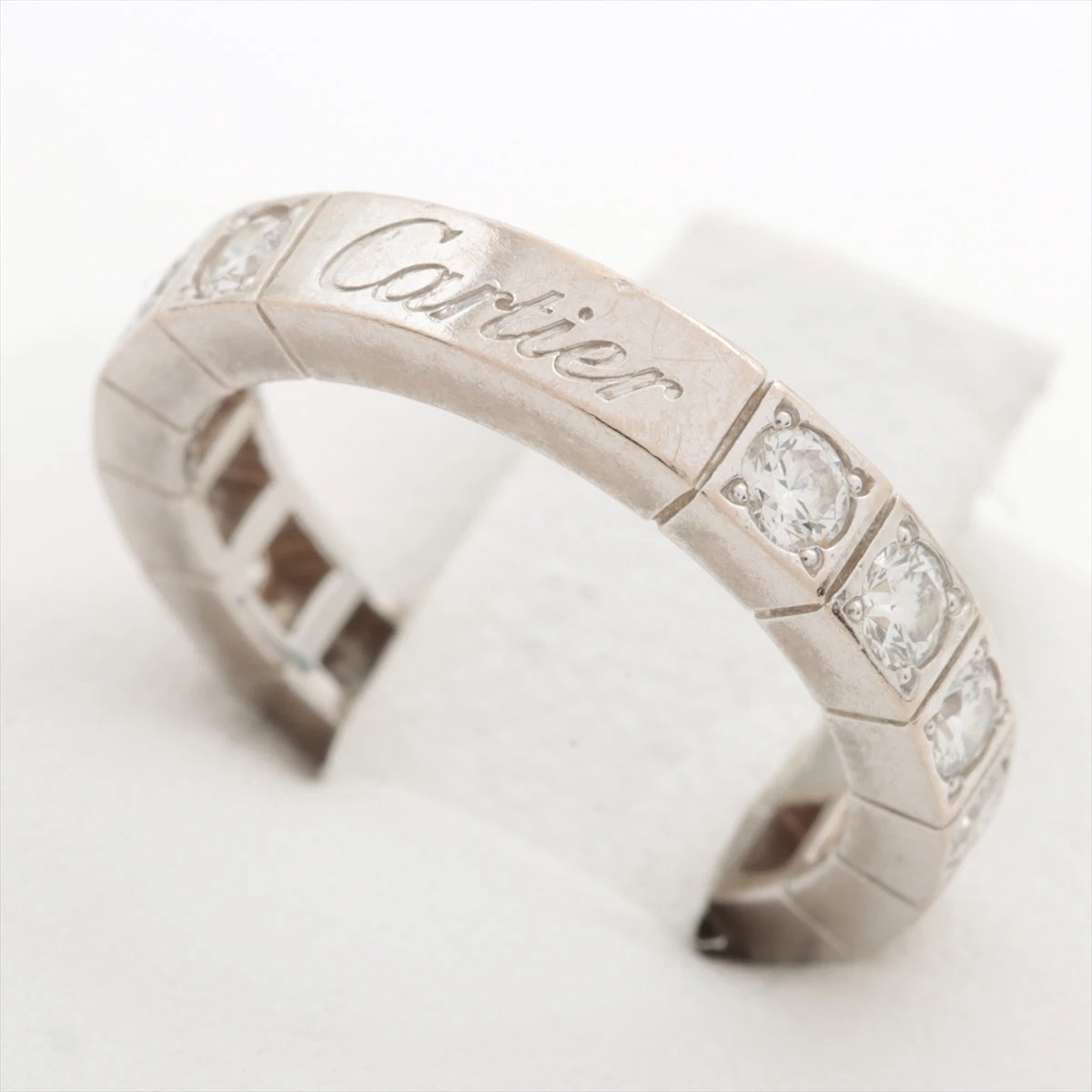 カルティエ ラニエール フル ダイヤ リング 750(WG) 4.1g 45 A2156519