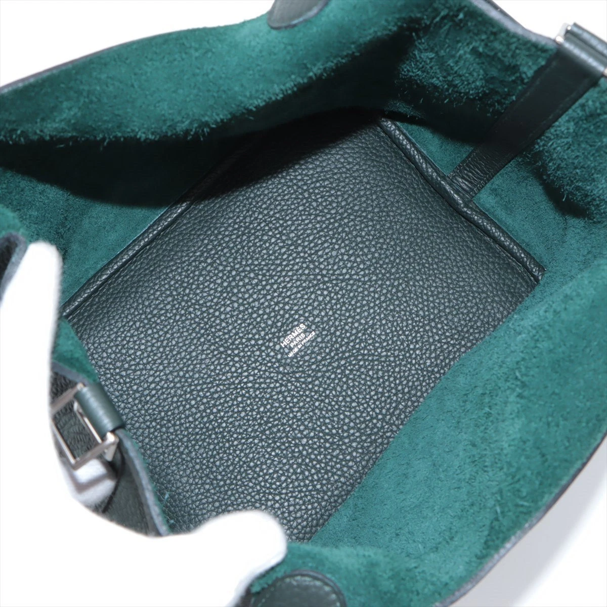 【HERMES】ピコタンロックMM/ヴェールフォンセ/シルバー金具 エルメス ピコタンロック PM ヴェールフォンセ トリヨン