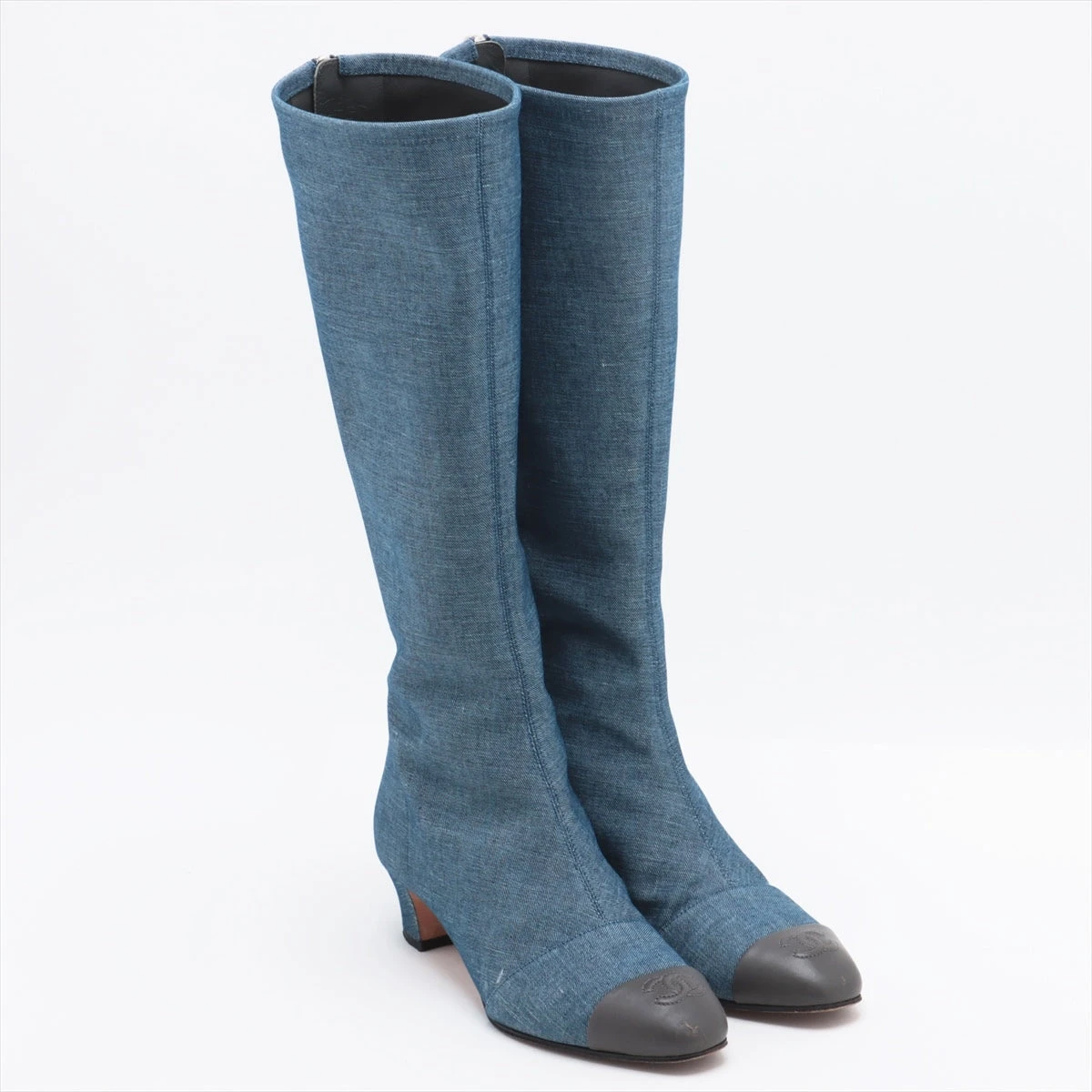 シャネル デニムブーツ Chanel Denim Boots 39,5 - Designer WishBags