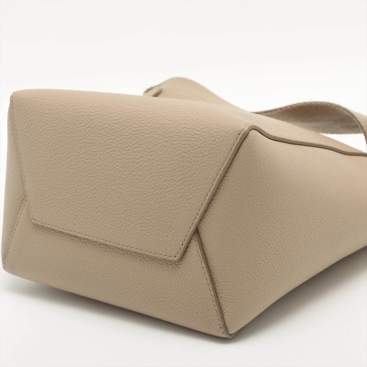 8.6までSALE CELINE サングル　バケット　スモール ベージュ セリーヌ サングルバケット スモール レザー ショルダーバッグ