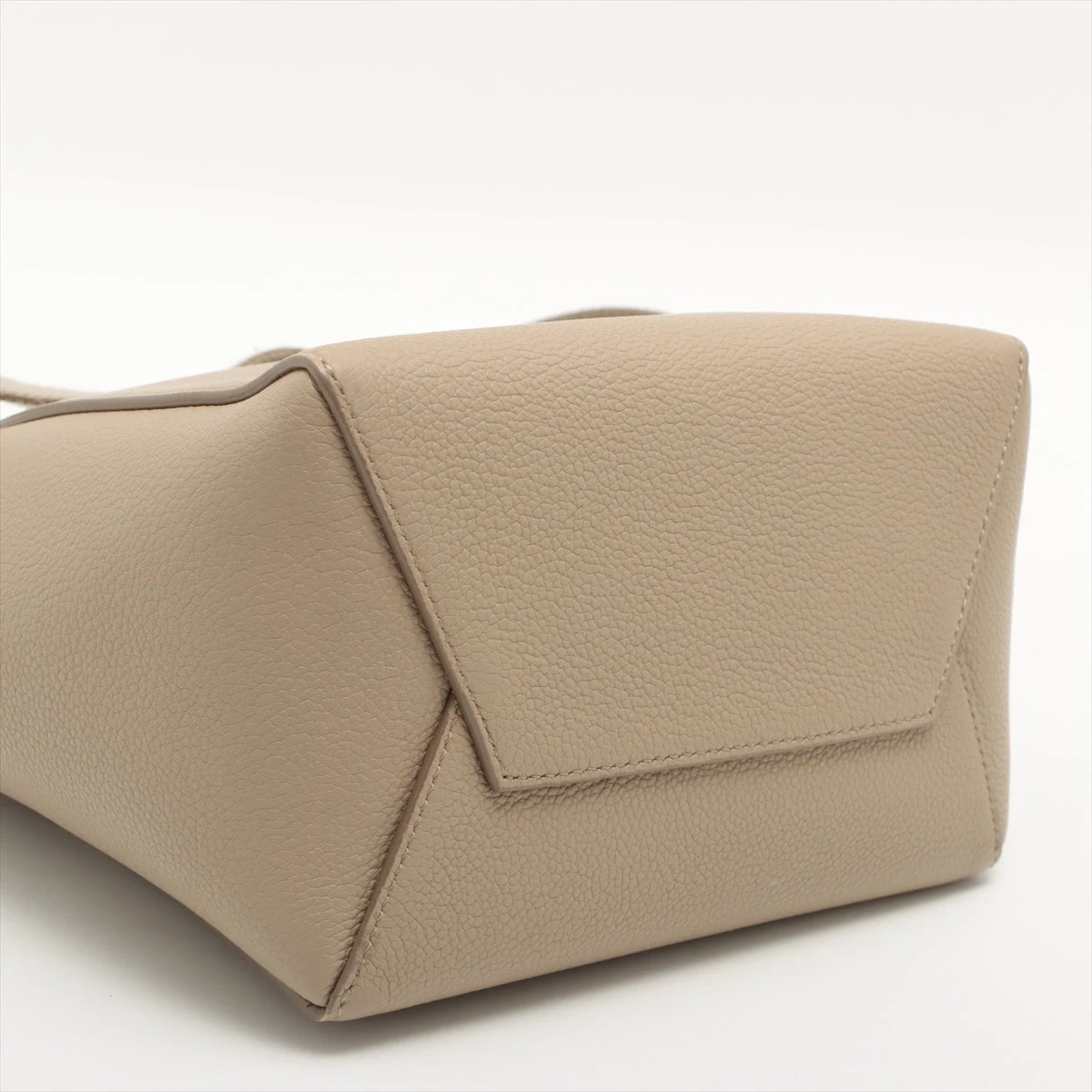 良品 セリーヌ レザー サングル バケット スモール ショルダーバッグ ベージュ セリーヌ サングルバケット スモール レザー ショルダーバッグ