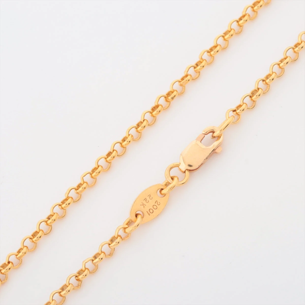ロールチェーン クロムハーツ ロールチェーン20インチ ネックレス 22k 8.7g