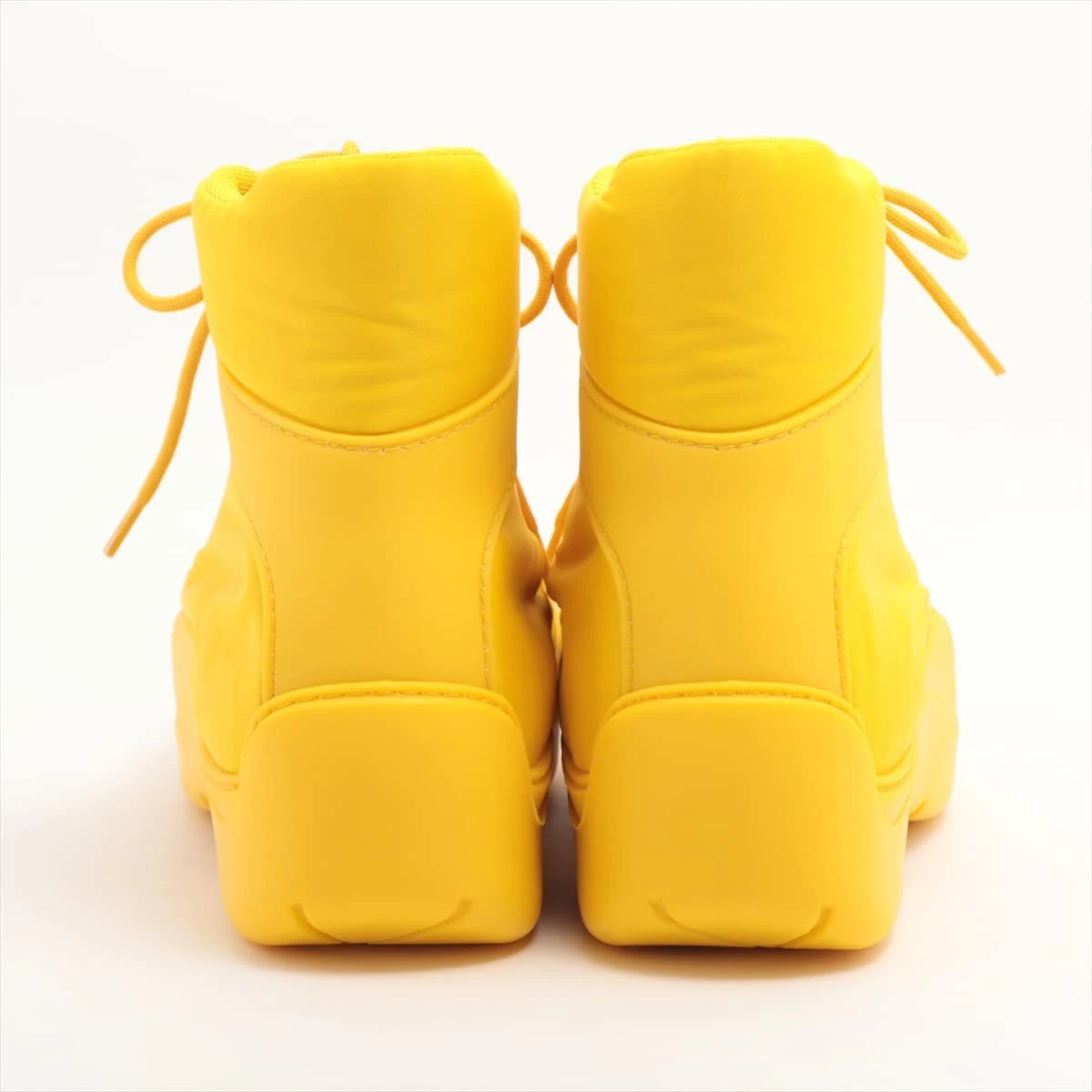 ボッテガヴェネタ ナイロン ブーツ 41 メンズ イエロー ボンバーパドル  