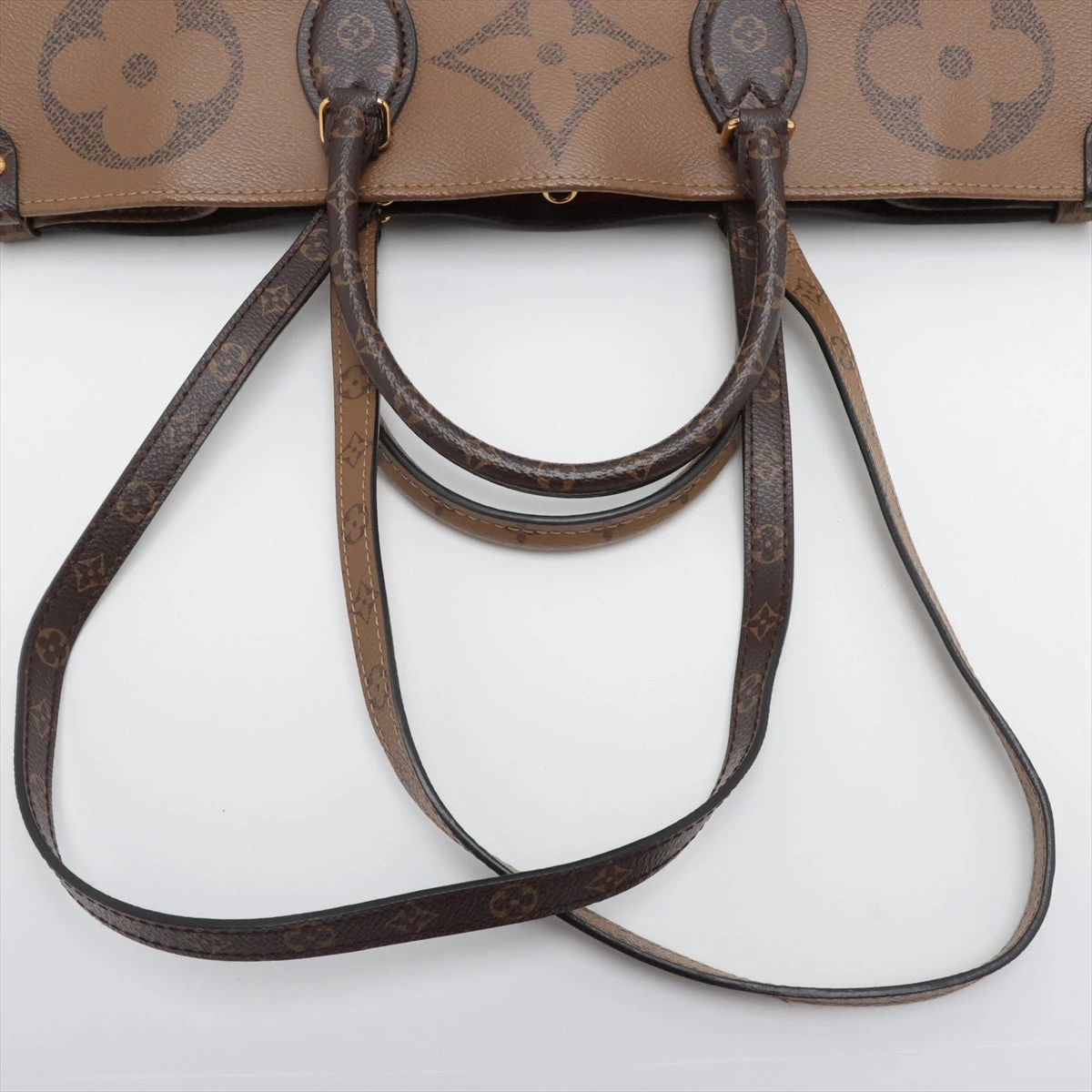 【美品】ルイ・ヴィトン（モノグラム・ジャイアント・リバース）オンザゴーGM LOUIS VUITTON ルイヴィトン M44576 オンザゴーGM ジャイアント