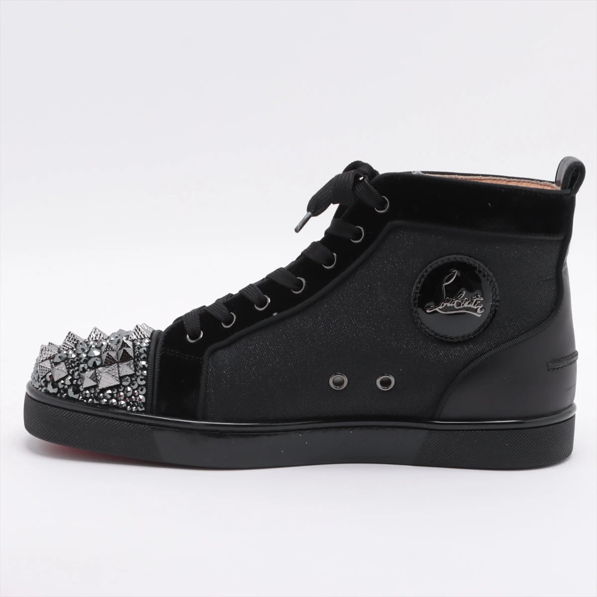 ルブタン ルイス スパイク スニーカー Louis Spikes ブラック カーフレザー - Shoes - Men - Christian