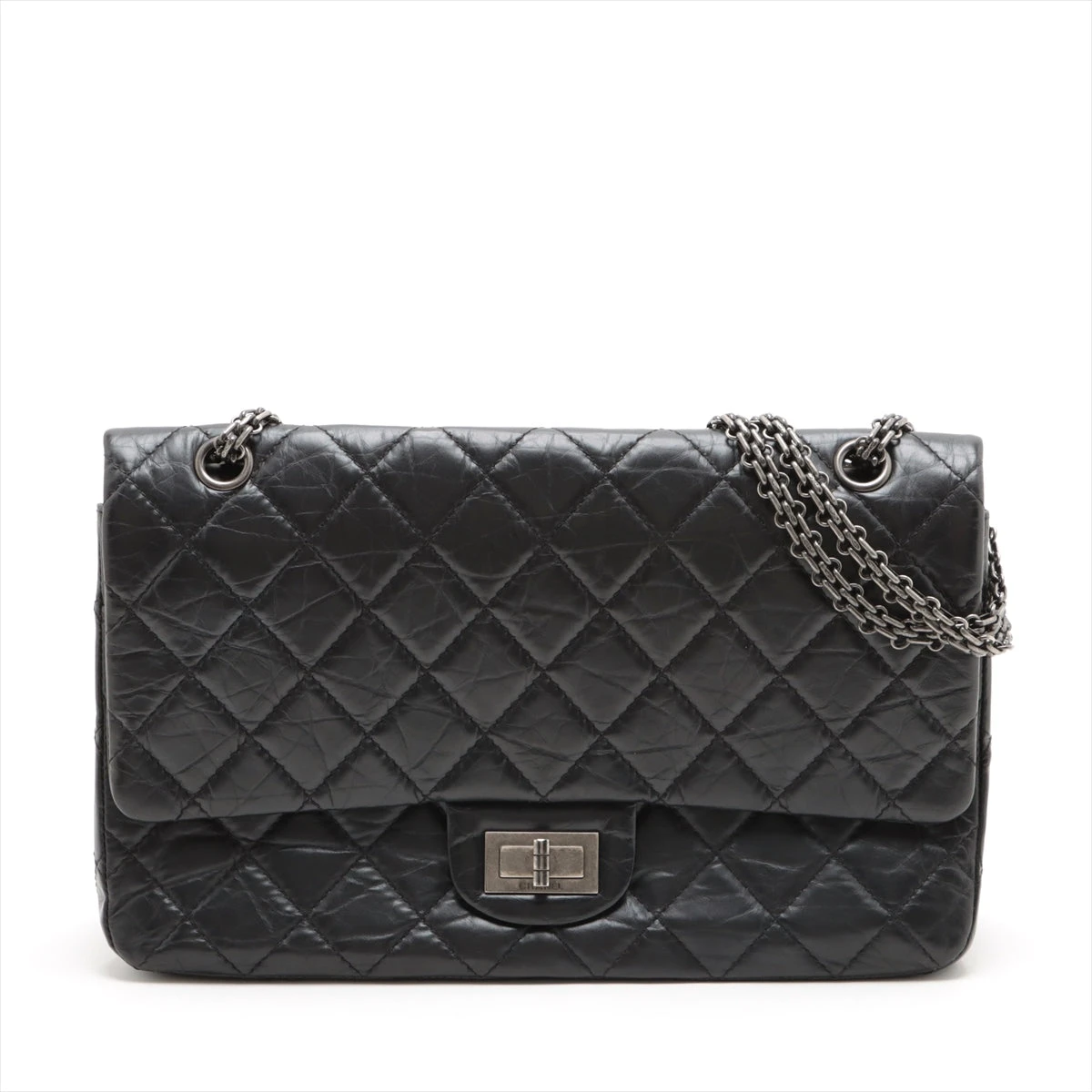 シャネル デカマトラッセ ヴィンテージカーフ ダブルフラップ ダブル