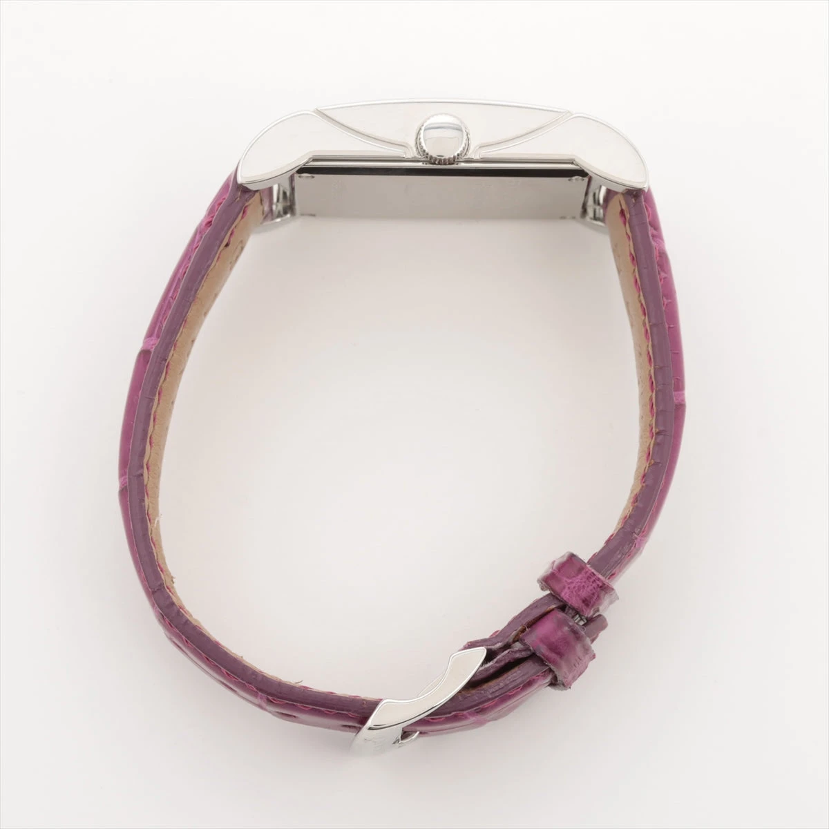 ブルガリ レッタンゴロ RT39S SS×革 QZ ピンク文字盤 A2485816｜中古