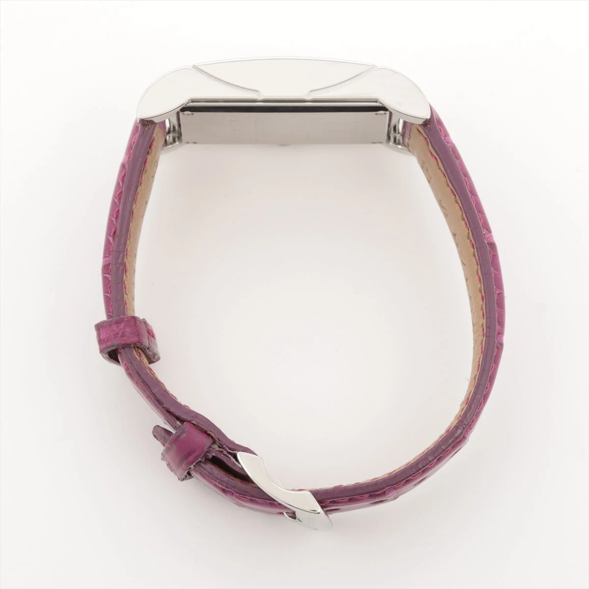 ブルガリ レッタンゴロ RT39S SS×革 QZ ピンク文字盤 A2485816｜中古