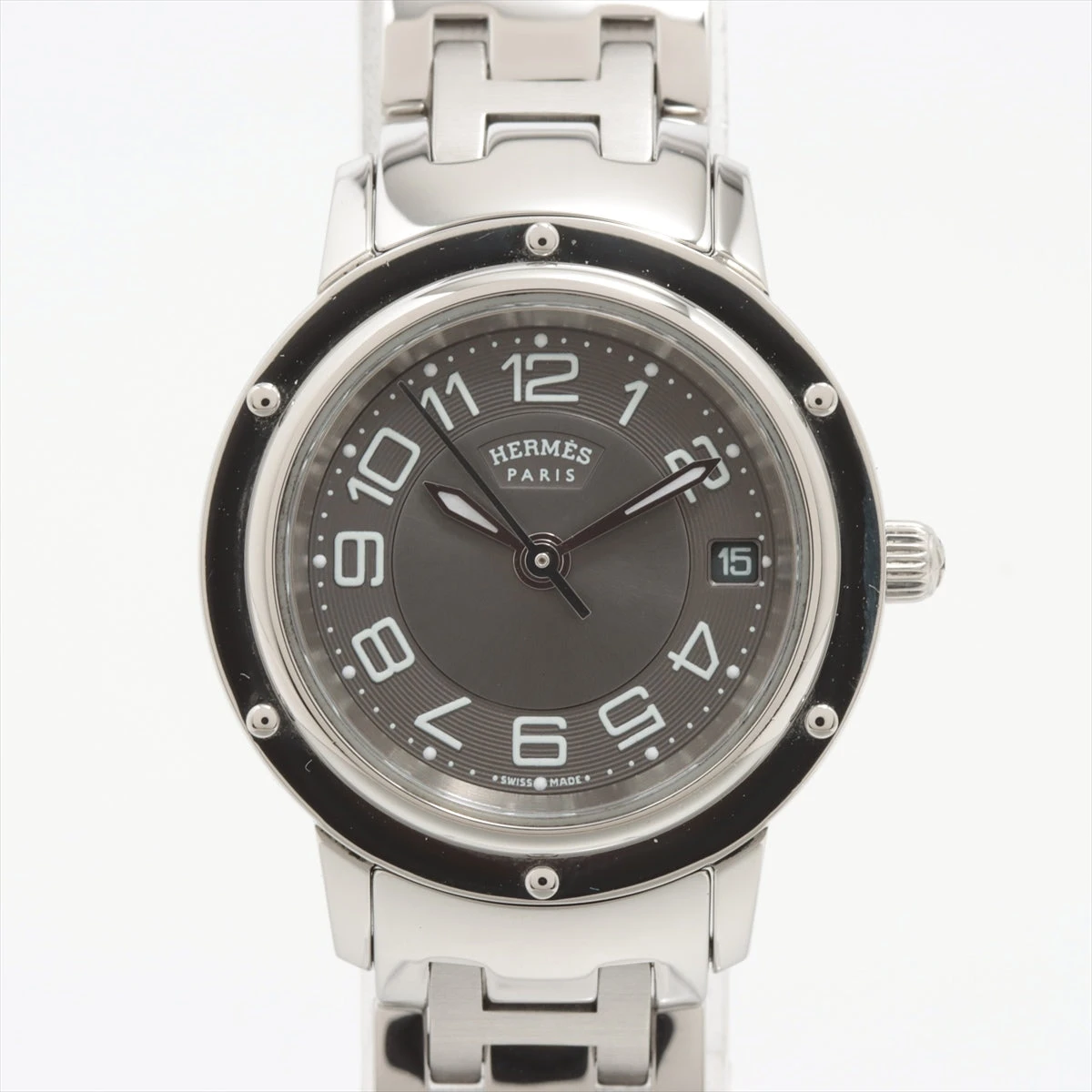 瑠夏　HERMES クリッパー　ブラックグレー エルメス クリッパー ALLU銀座店｜中古ブランド品・ブランド古着