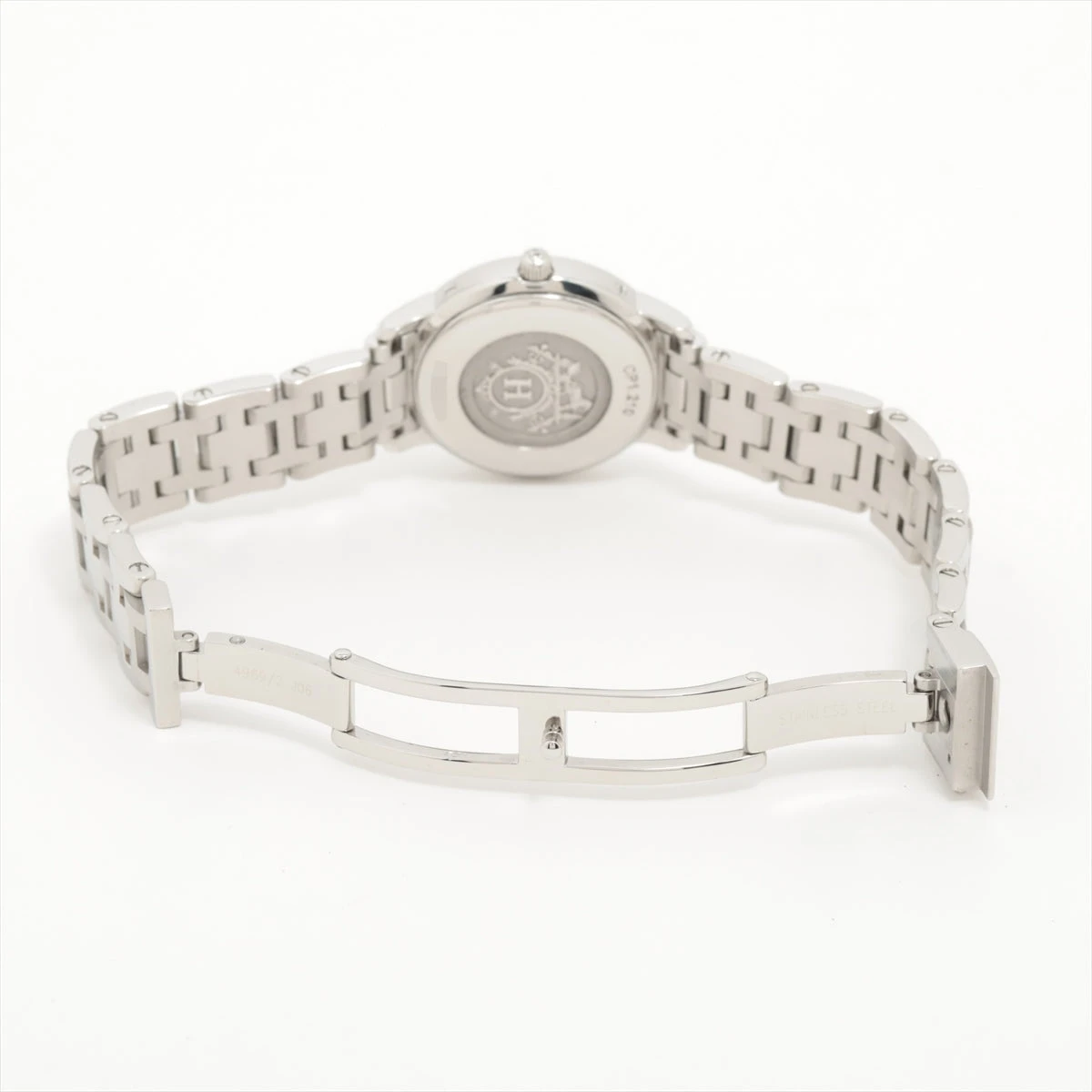 エルメスクリッパーグレー HERMES エルメス クリッパー CP2.810 グレー文字盤/SS 40mm