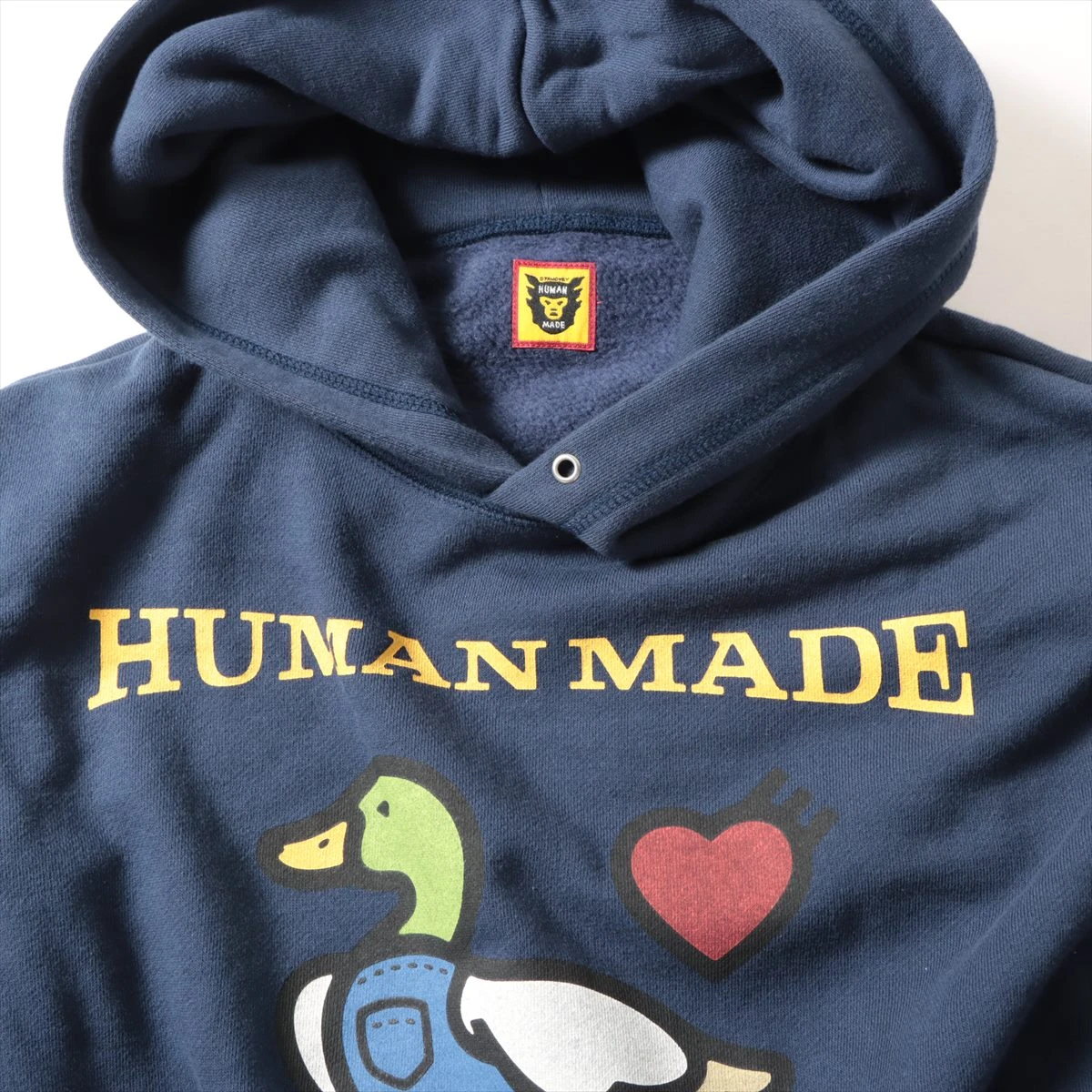 ヒューマンメイド コットン×アクリル パーカー S メンズ ネイビー