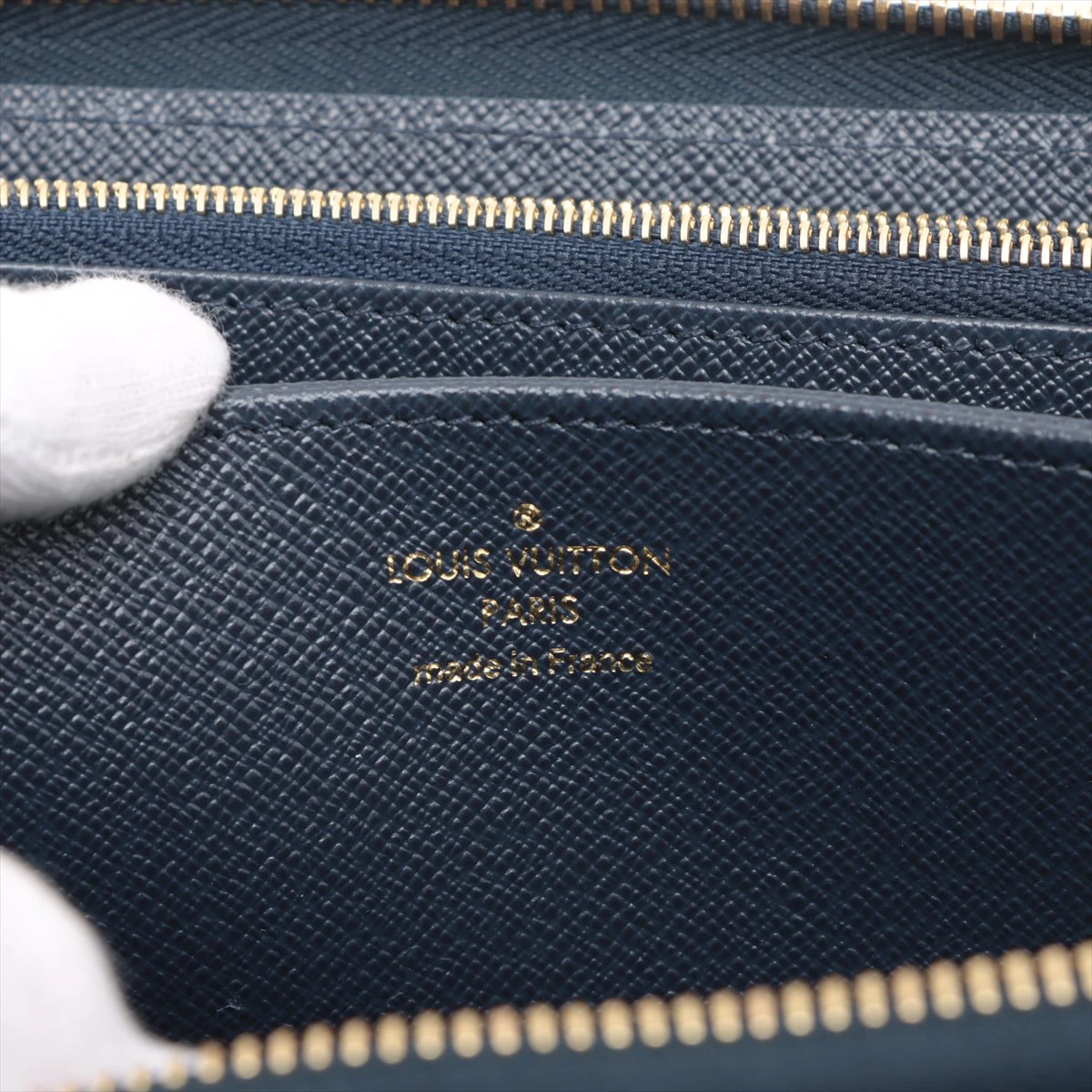 ヴィトン モノグラムジャガード ジッピーウォレット M82468 ネイビー