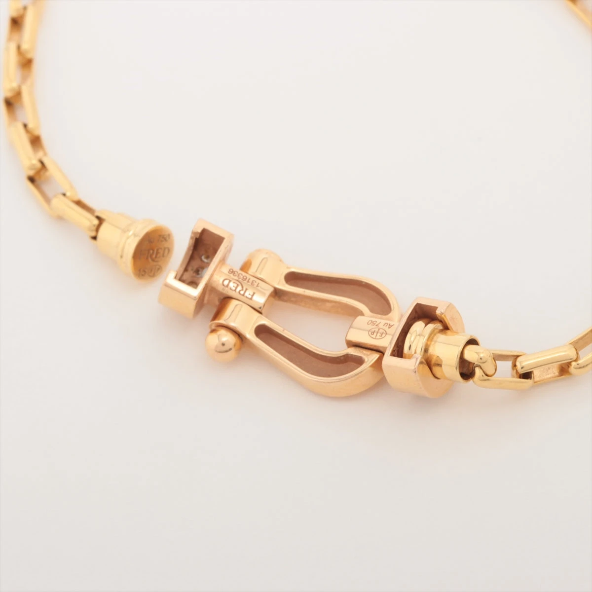 フレッド フォースハーフダイヤブレスレット FRED フレッド フォース10 ブレスレット 18K ピンクゴールド