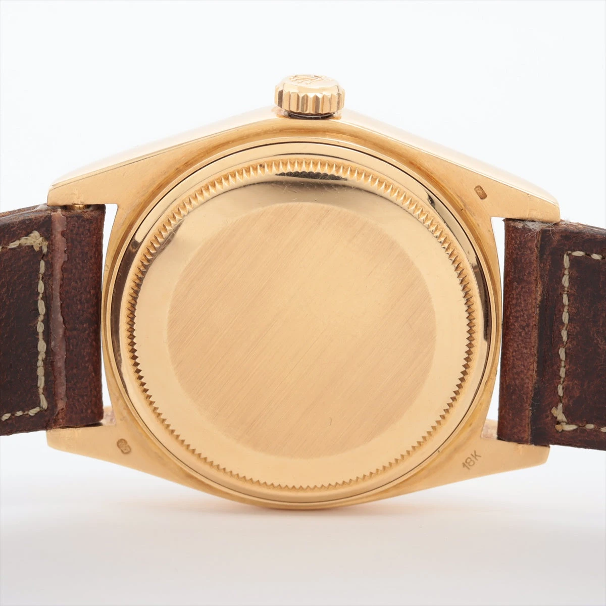ロレックス デイデイト 18038 6175351 YG×社外革 AT タイガーアイ文字