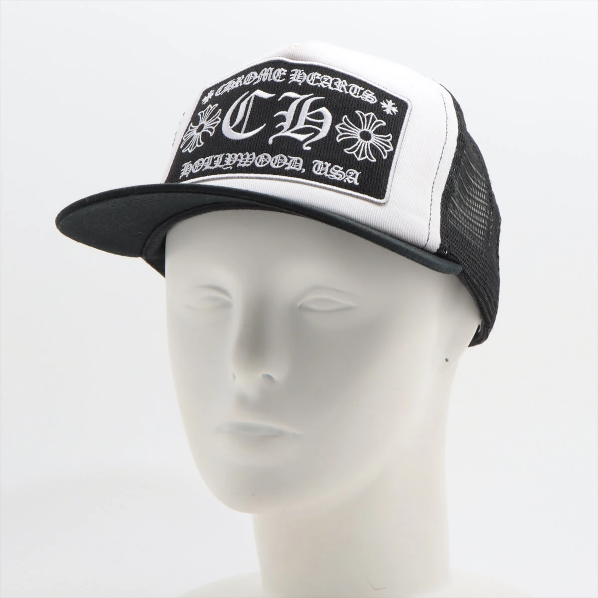 クロムハーツ トラッカーキャップ パッチクロスボール ブラック