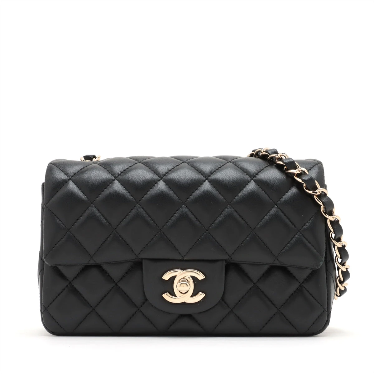 CHANEL ミニマムトラッセ ラムスキン シングルフラップ シングルチェーンバッグ シャネル ミニマトラッセ ラムスキン シングルフラップ シングル