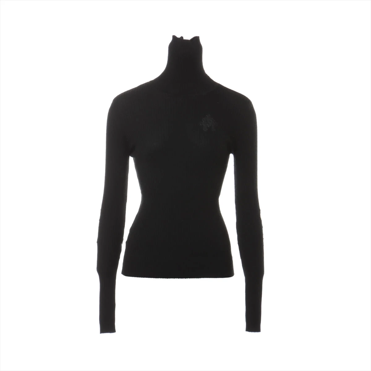 LOVE Kクロムハーツ ハラコクロスパッチハイネックカシミアニット XS LOVE Kクロムハーツ ハラコクロスパッチハイネックカシミアニット XS